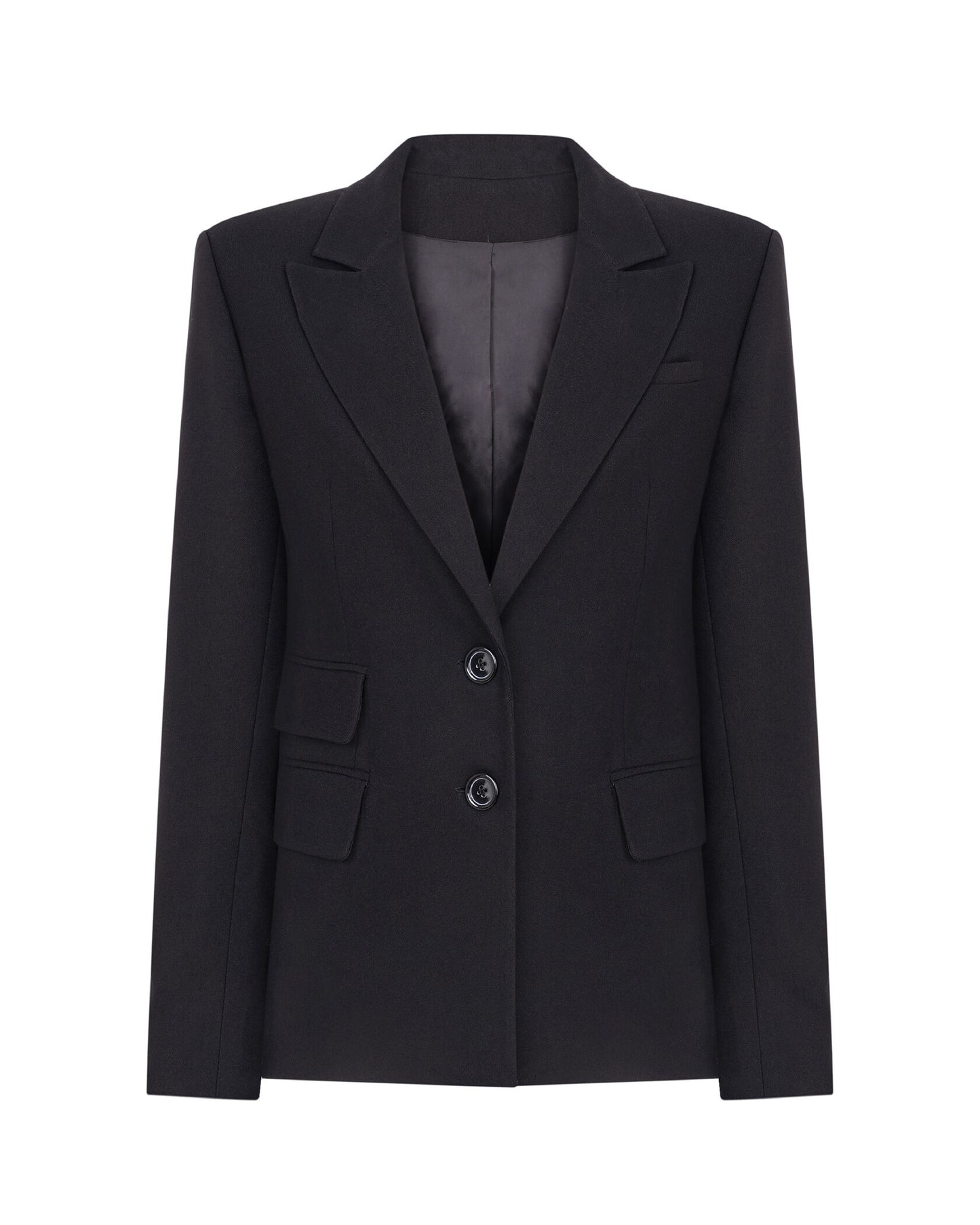 Midnight Straight Black Blazer