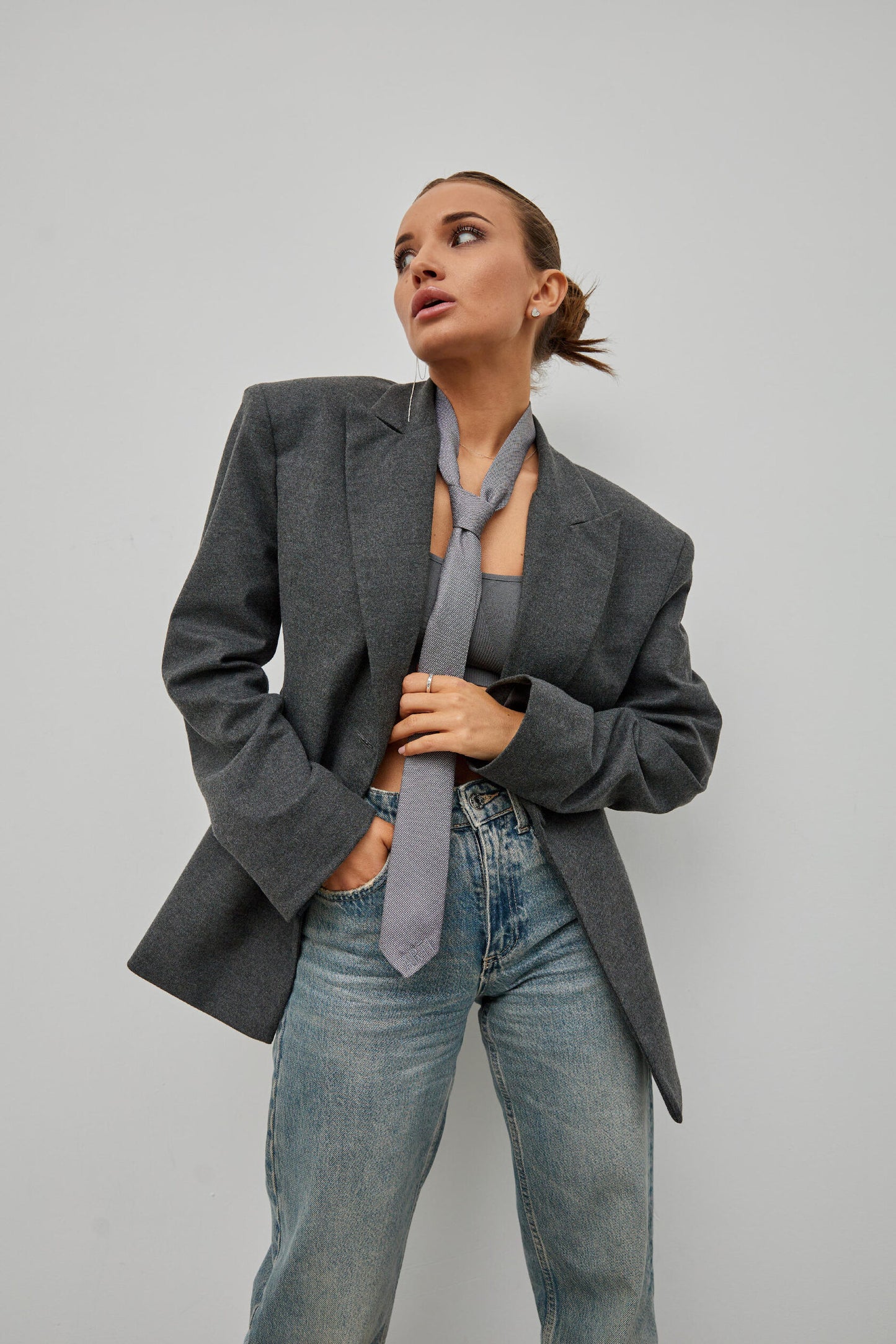 Grey fitted jacket