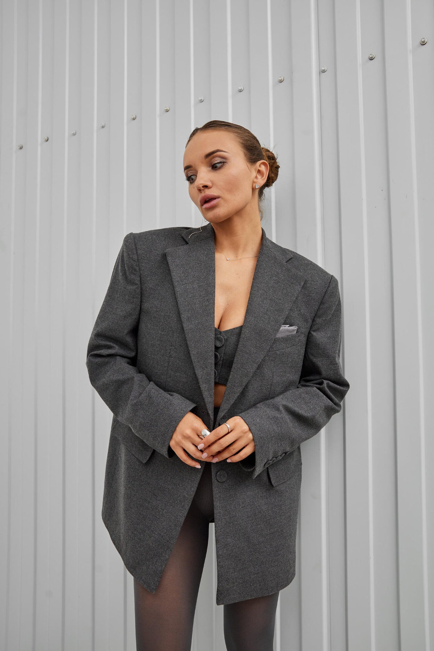 Boyfriend’s Jacket Grey