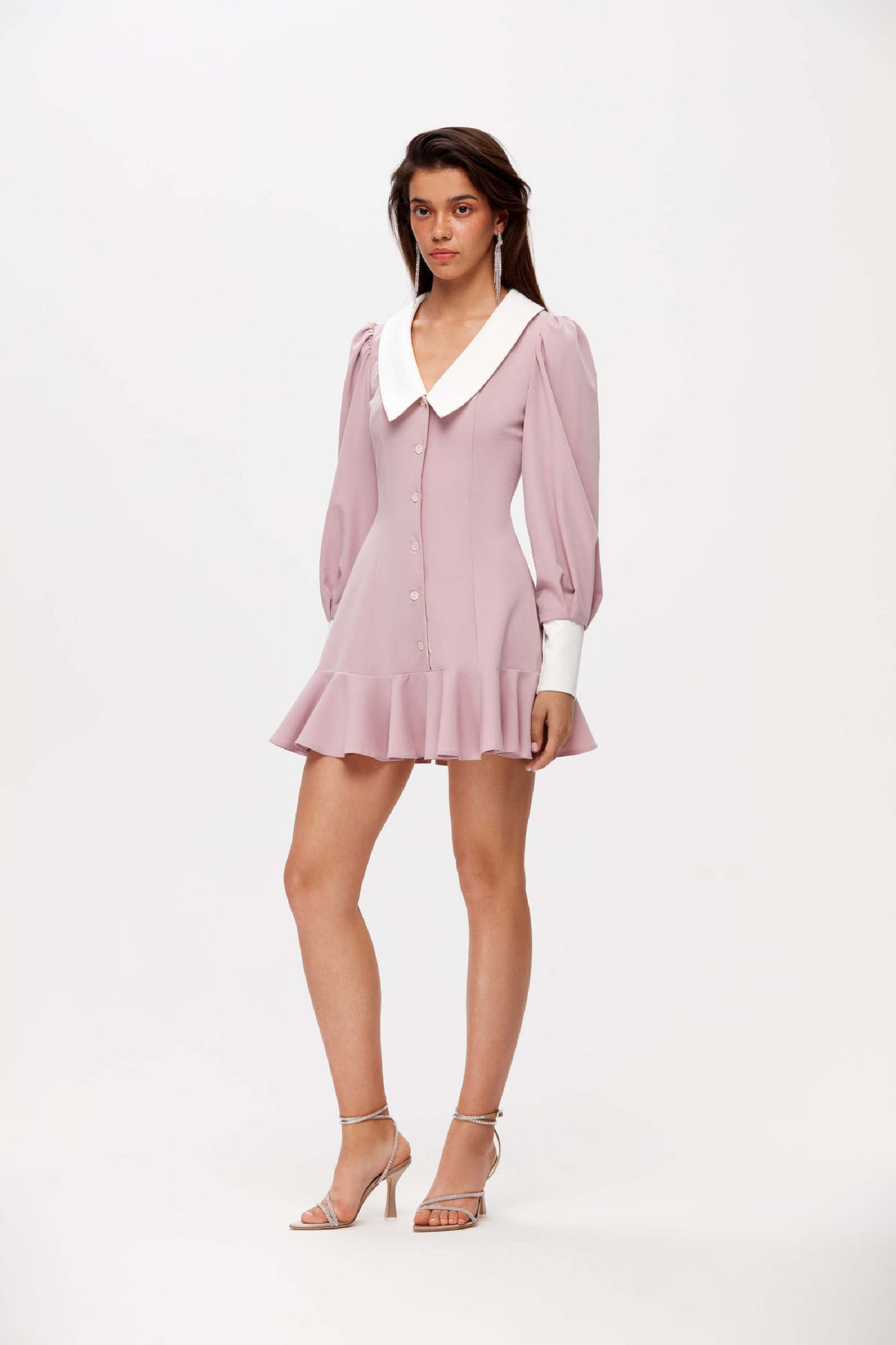 White collar dress