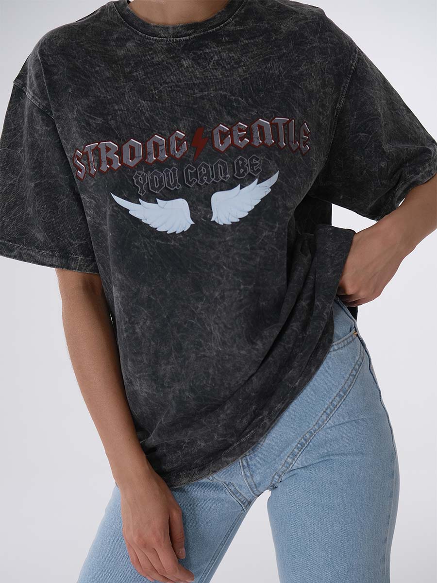 T-shirt Strong gentle