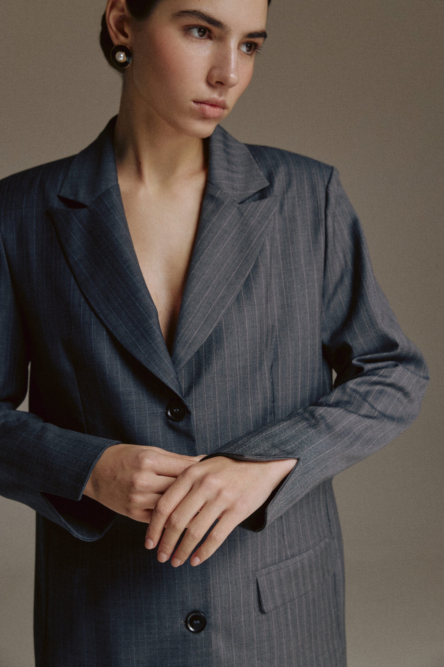 Ultimate Grey Crop Blazer