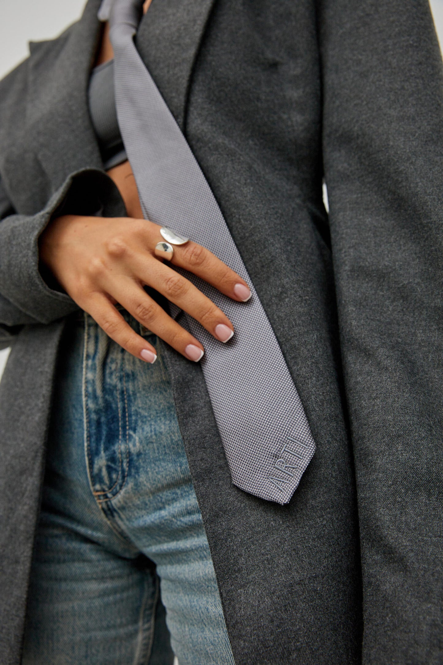 Grey fitted jacket