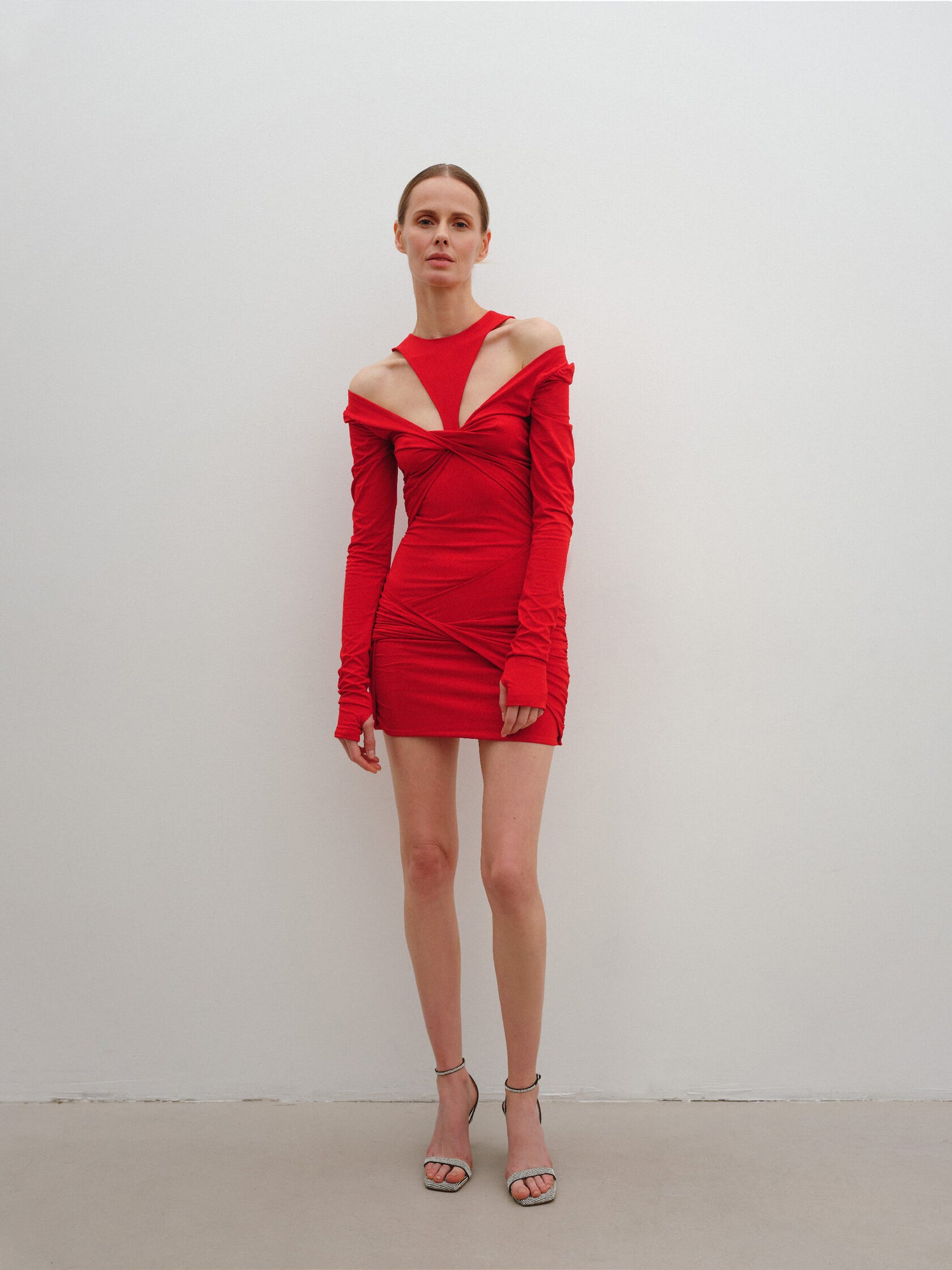 Twisted mini dress