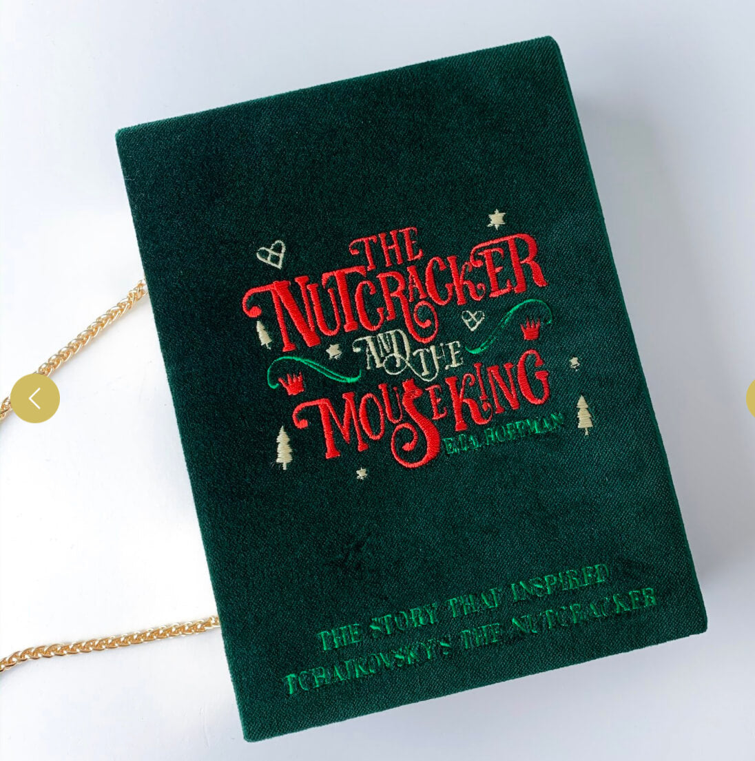 Embroidered clutch The Nutcracker and mouse king