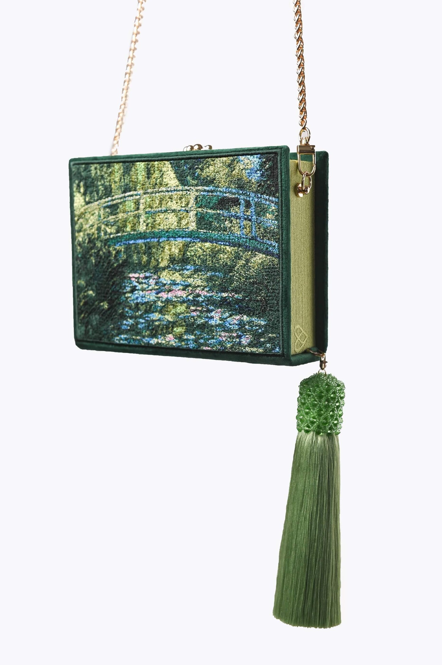 Embroidered clutch Monet