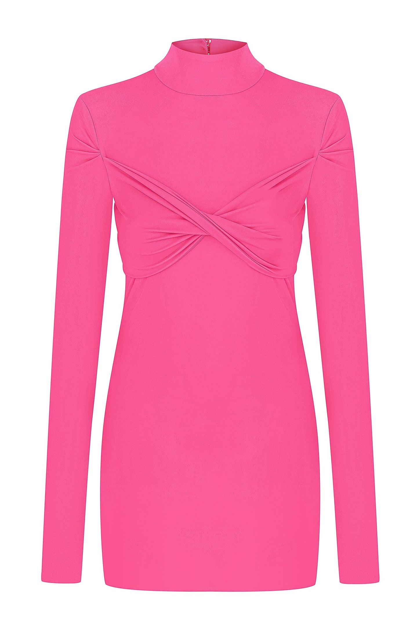 Twist chest detail mini dress