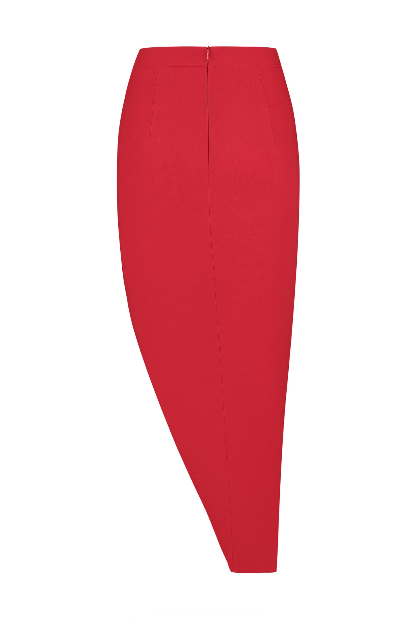 Front-slit midi skirt
