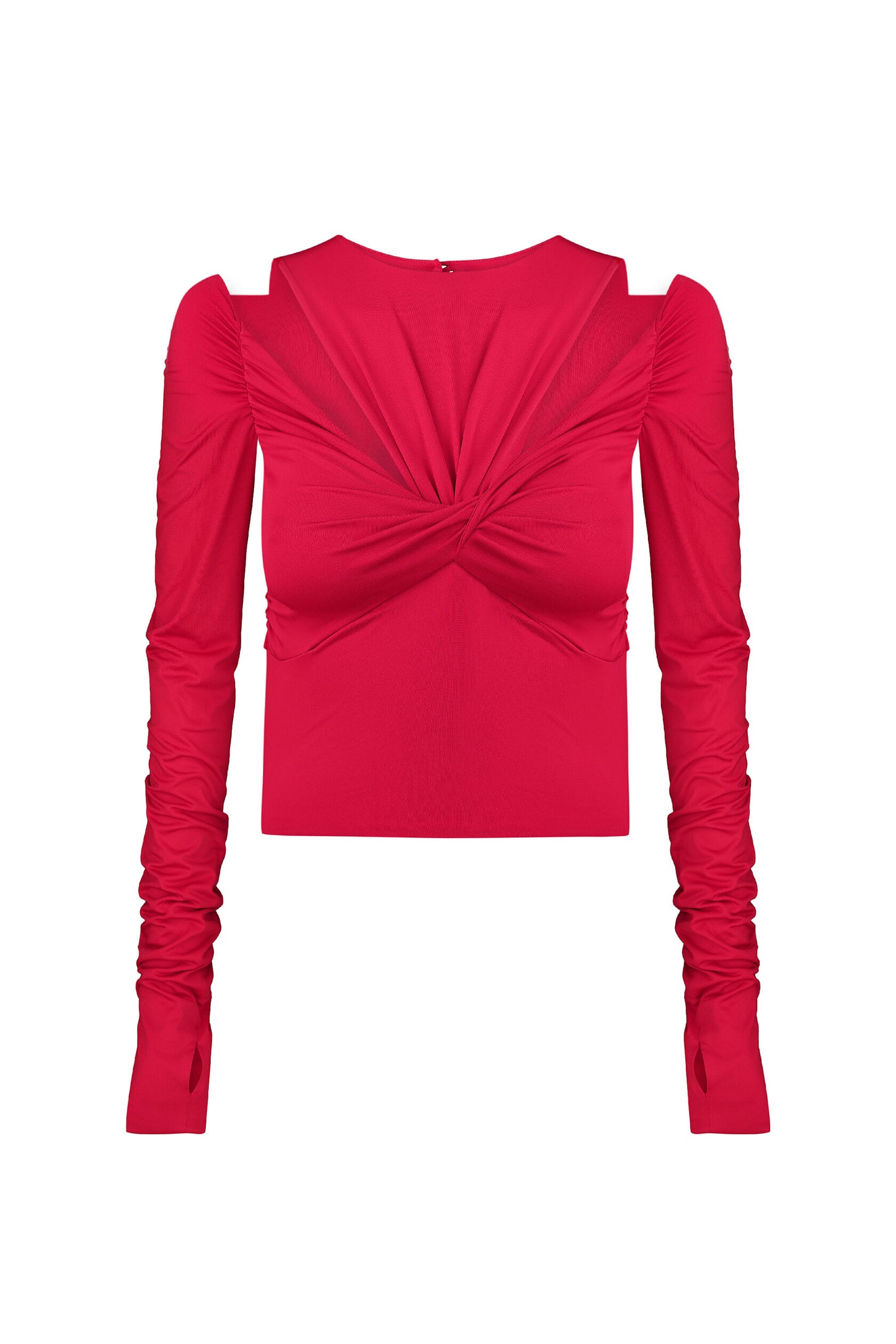 Cropped top with a twist