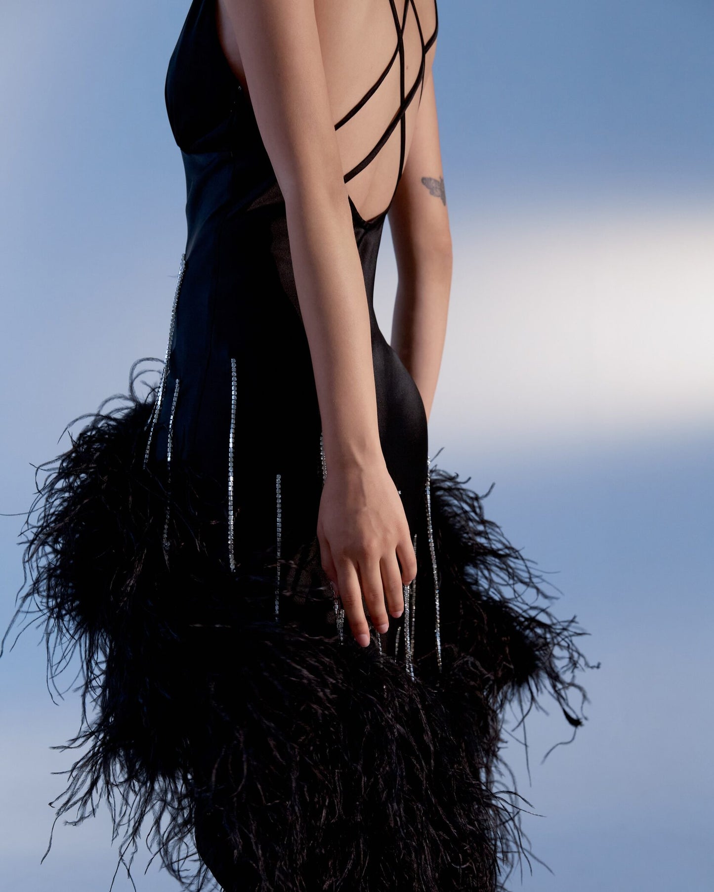 Silk satin dress