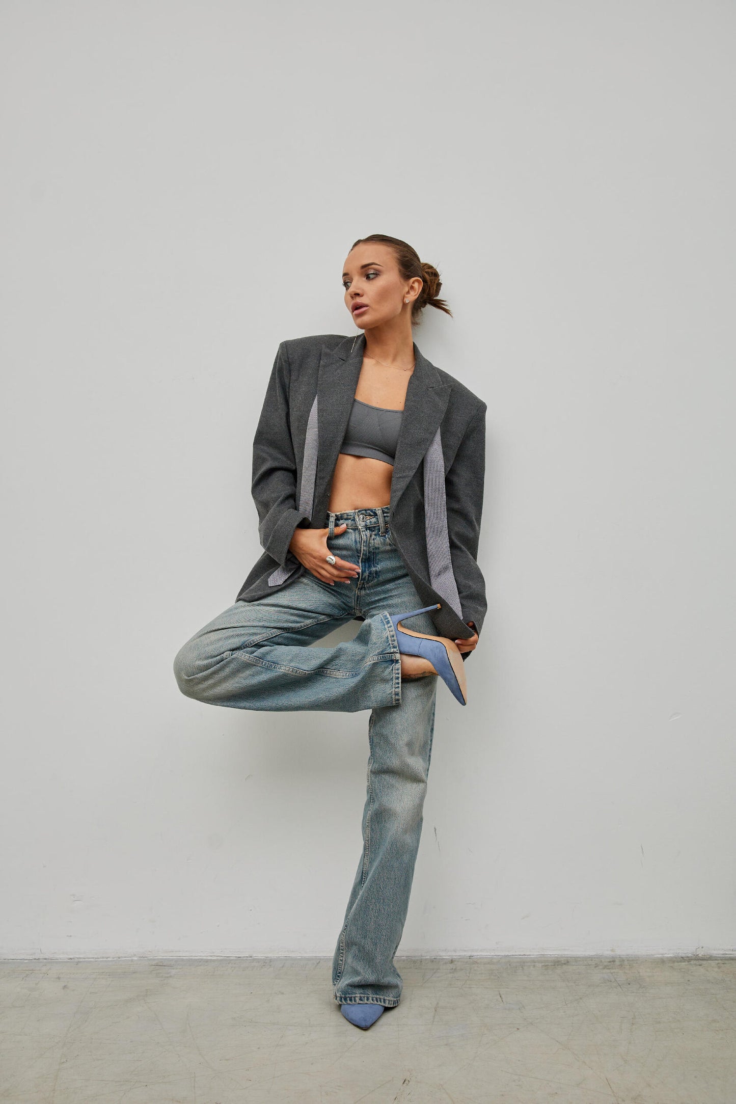 Grey fitted jacket