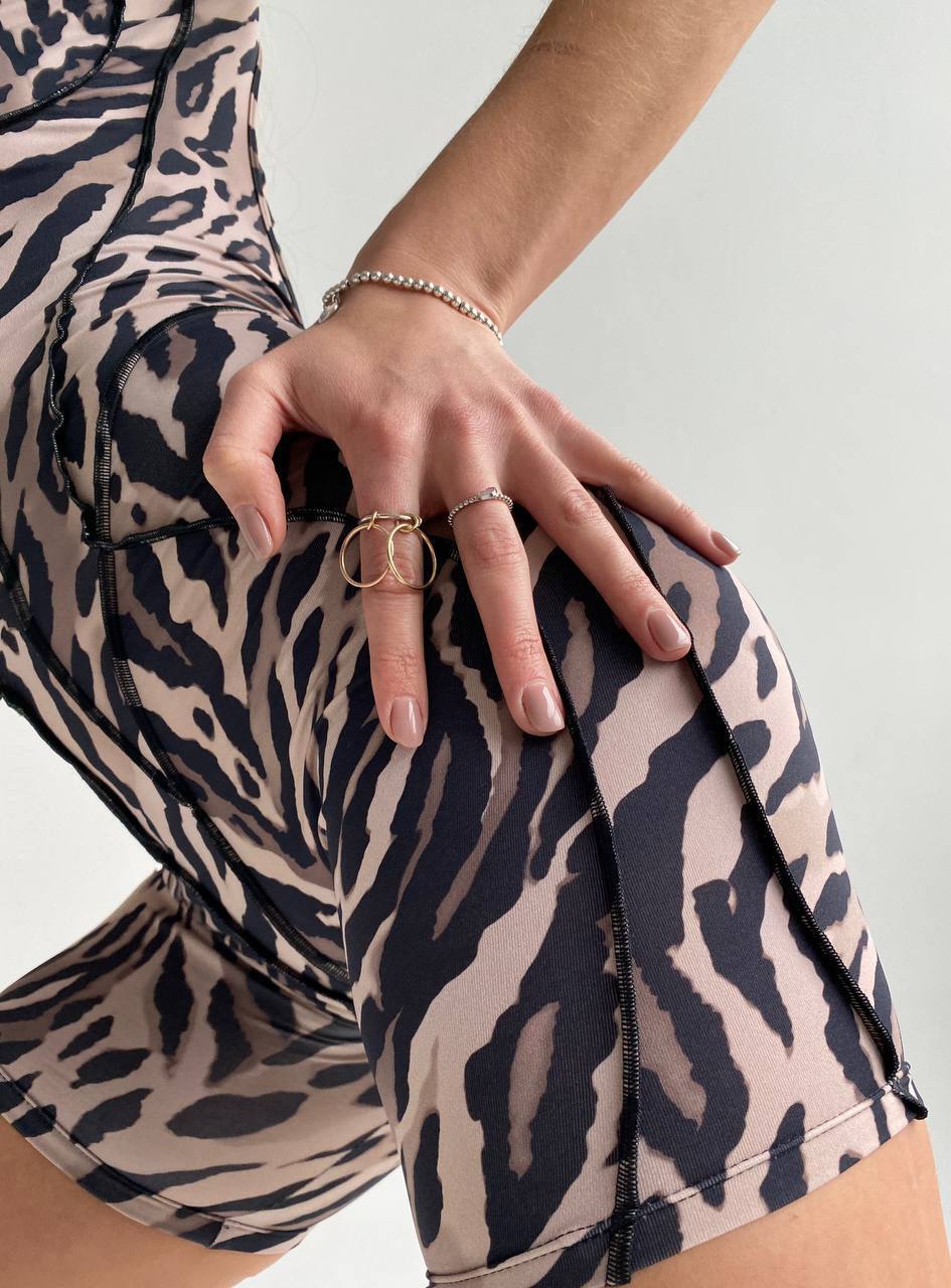 Animal print jumpsuit