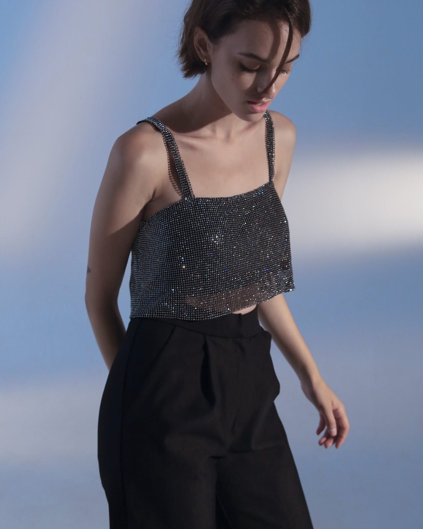 Metal chainmail top