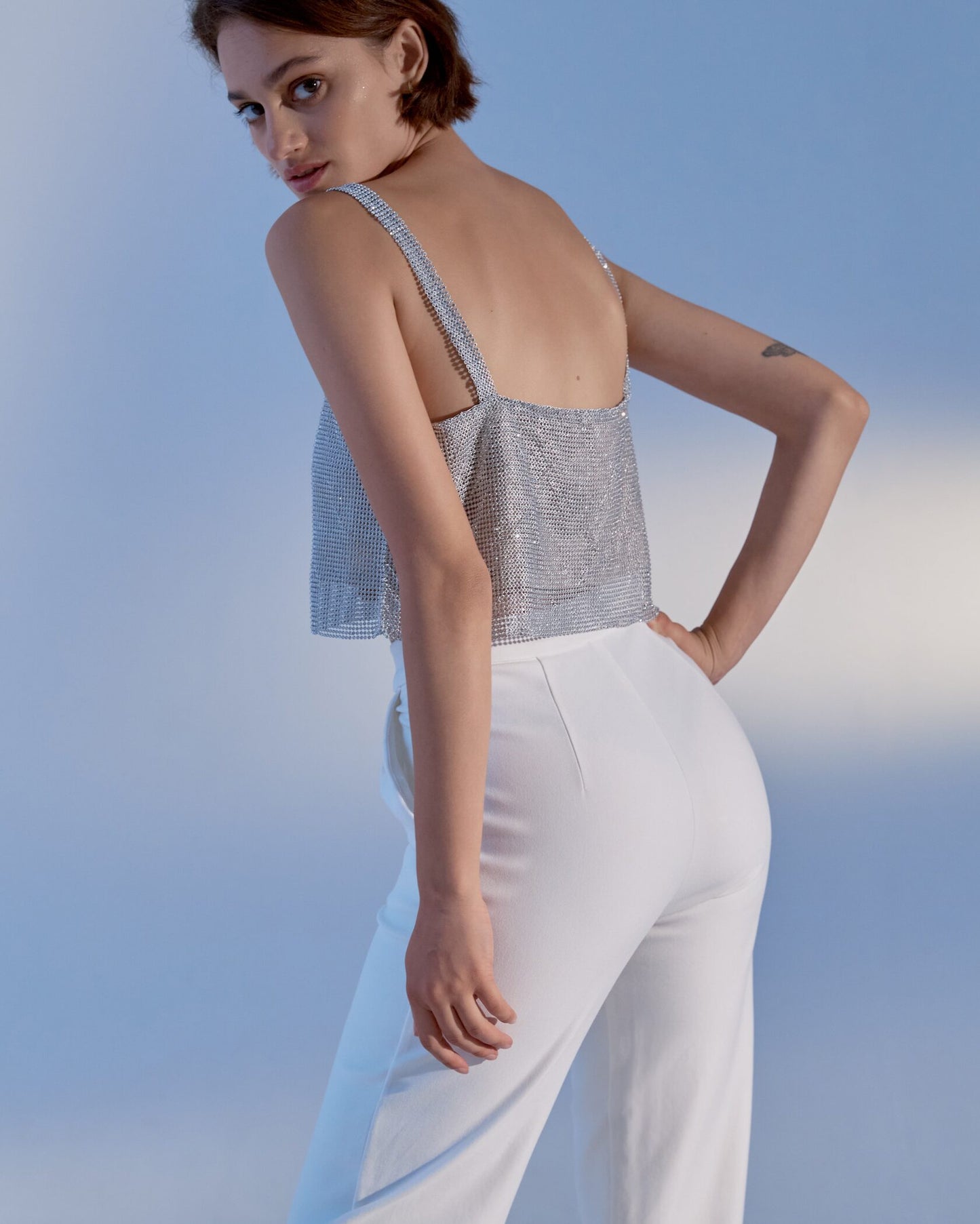 Metal chainmail top