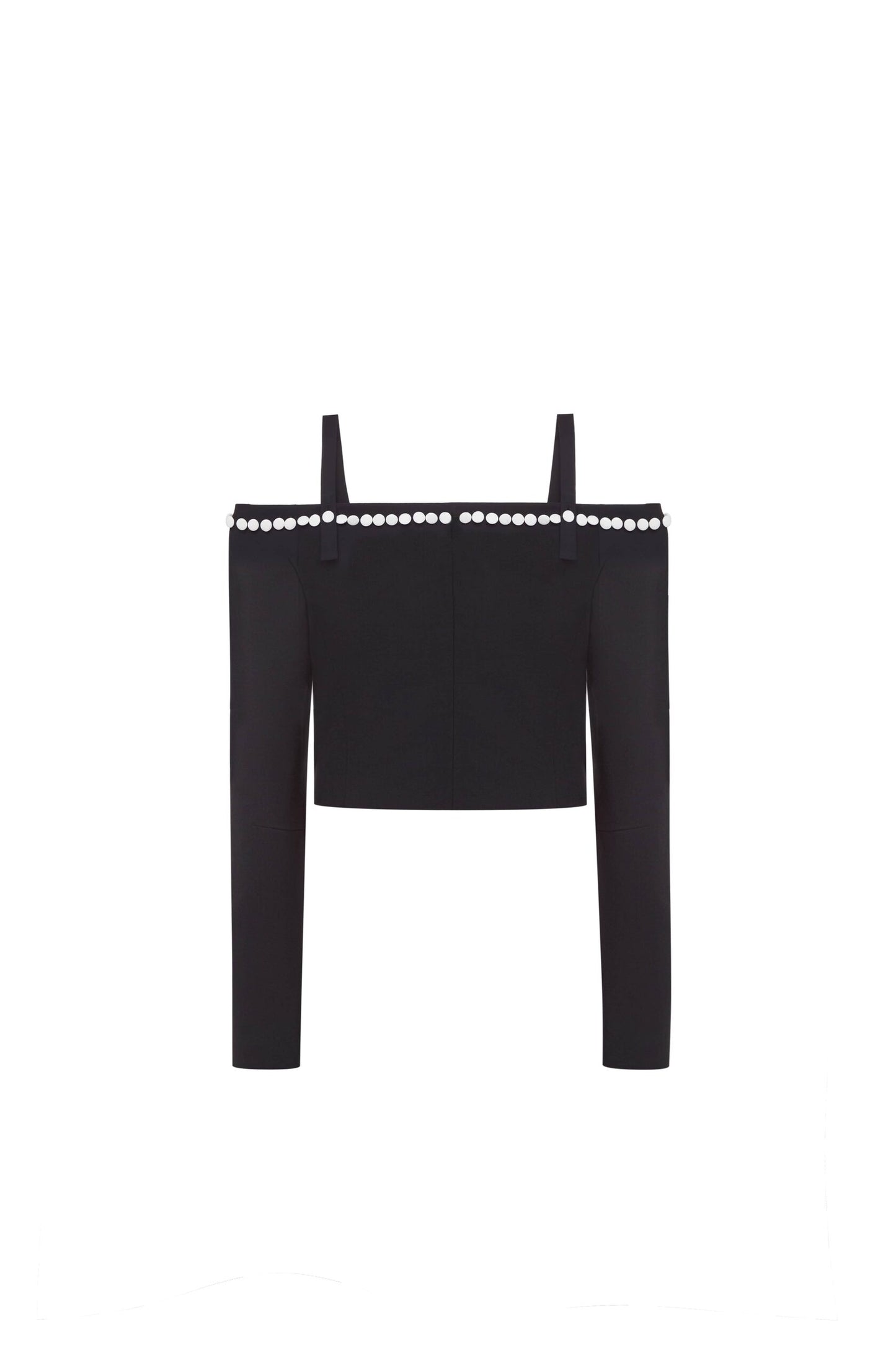 Cropped jacket with detachable top