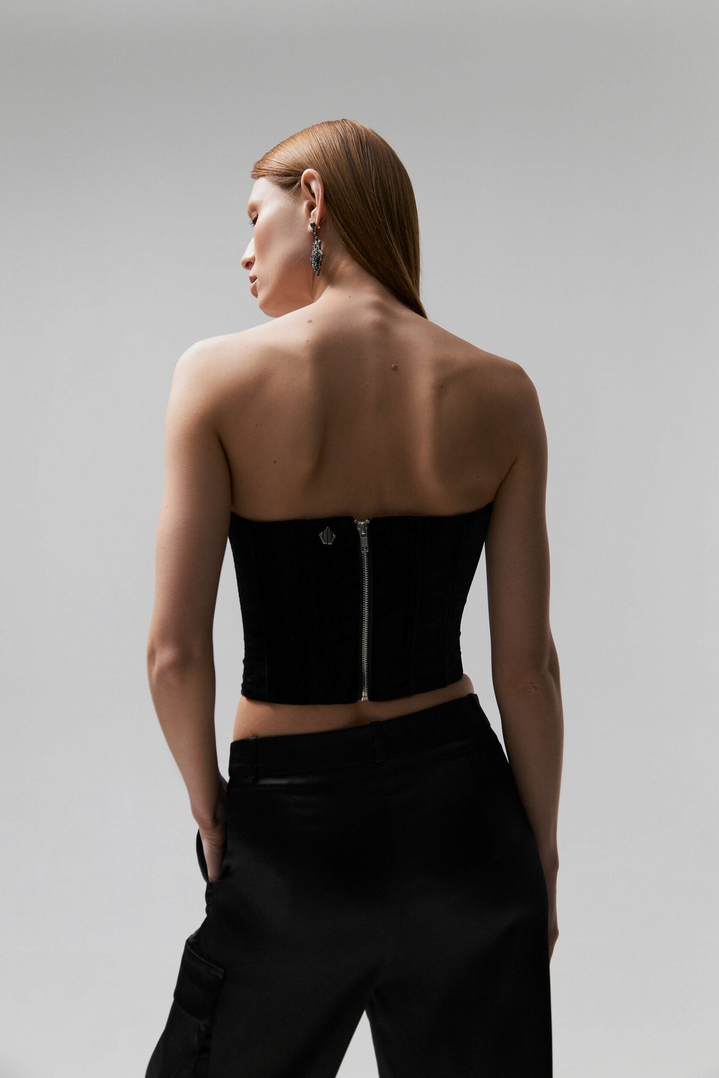 Velvet corset