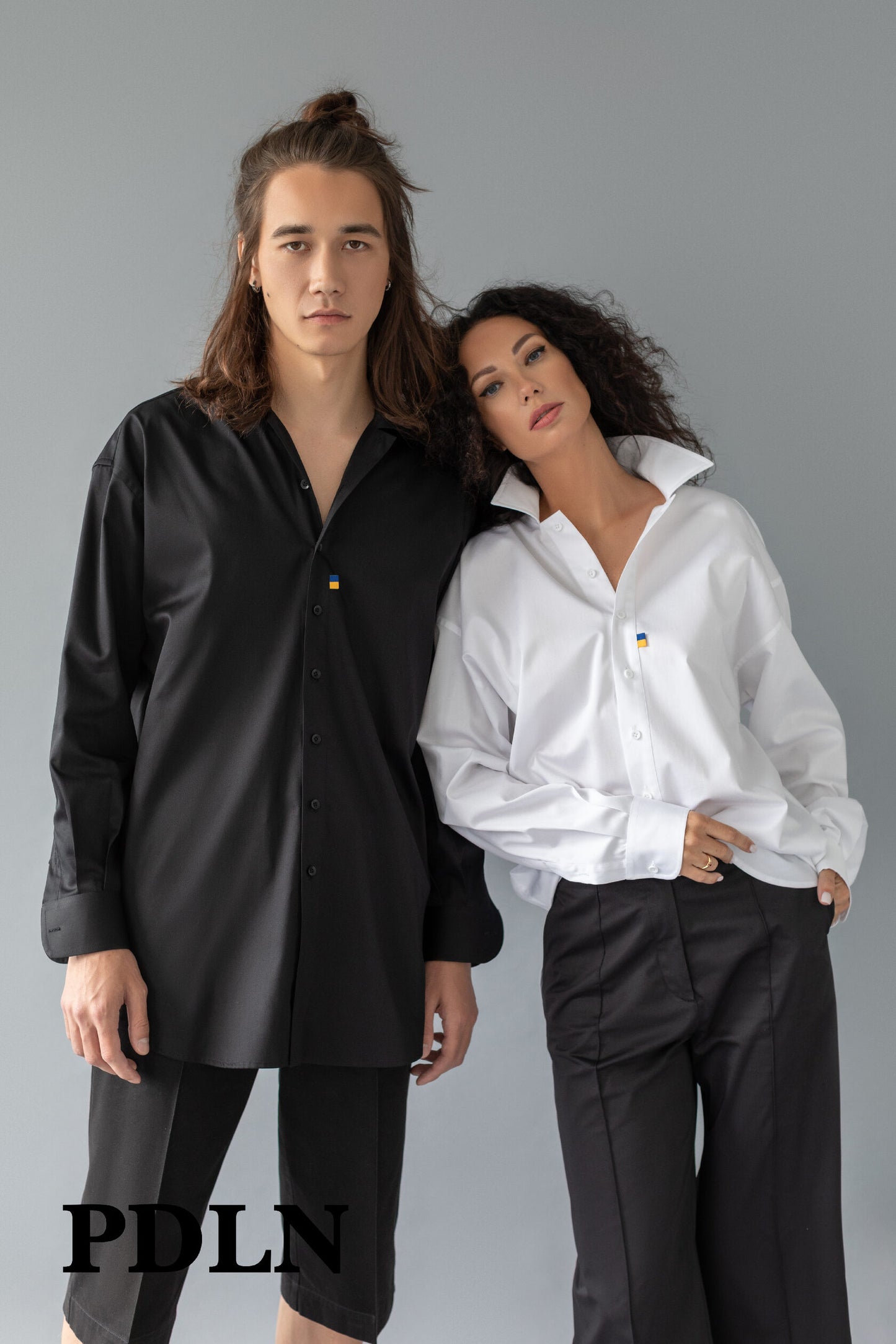 Unisex oversized cotton shirt