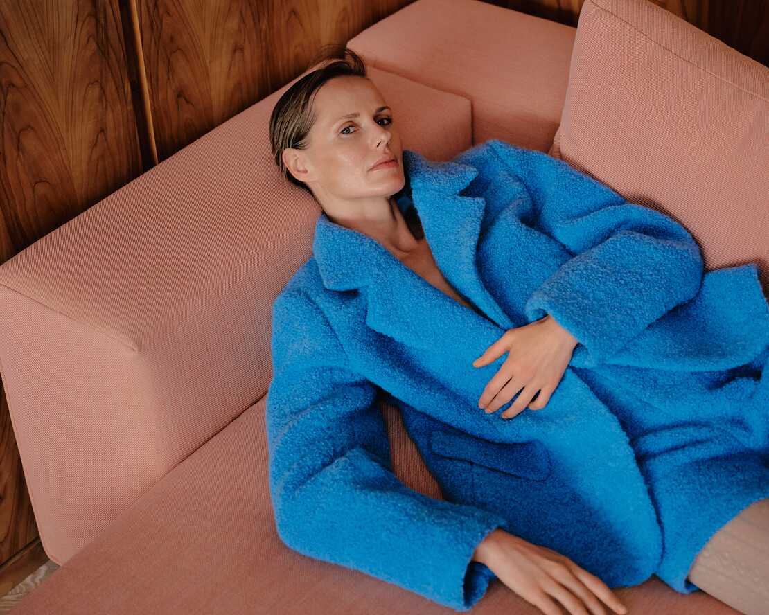 Single-breatsed jacket Alaska Blue