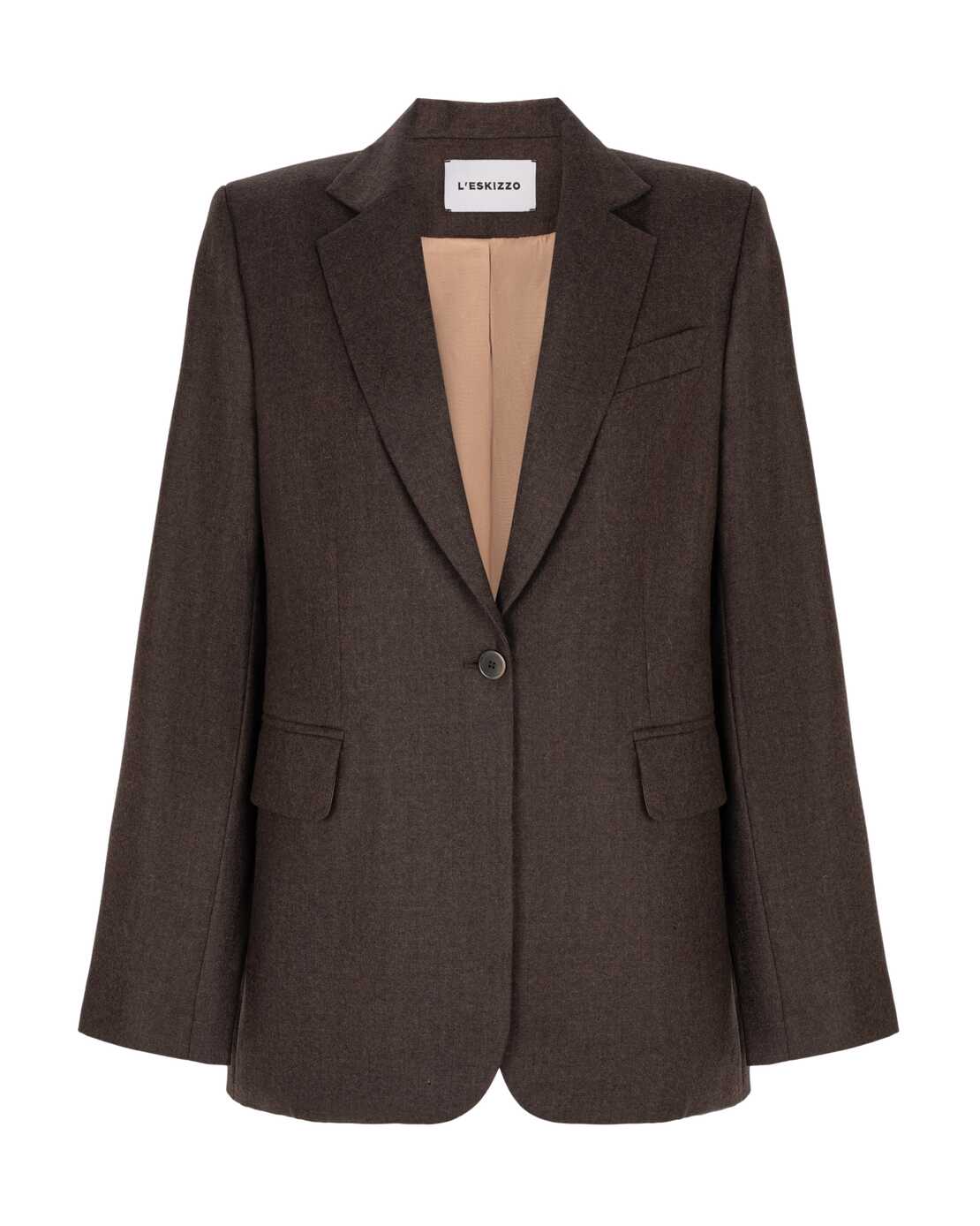 Single-breatsed jacket Monreal Brown