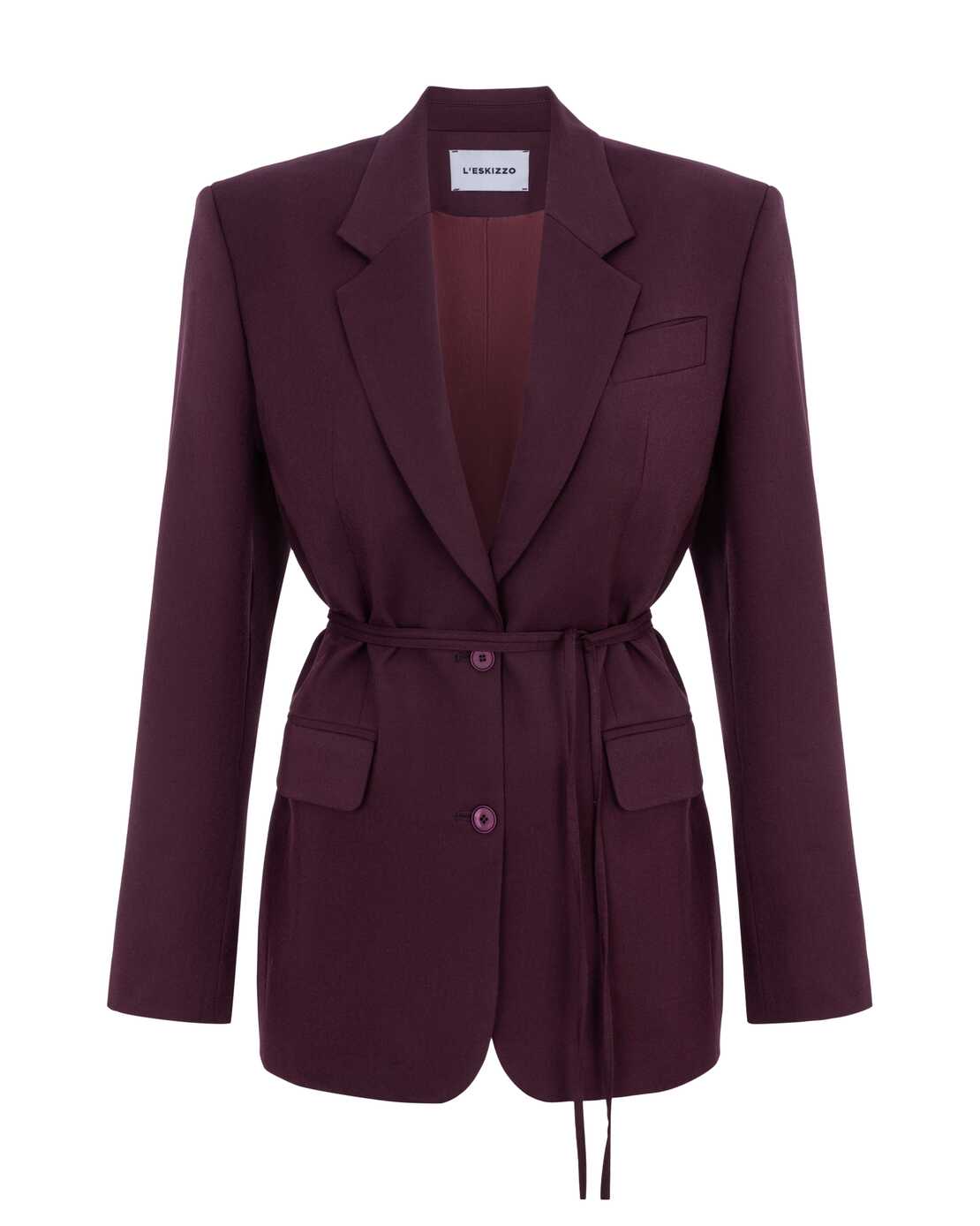 Oversize Bordo set with Alba skirt