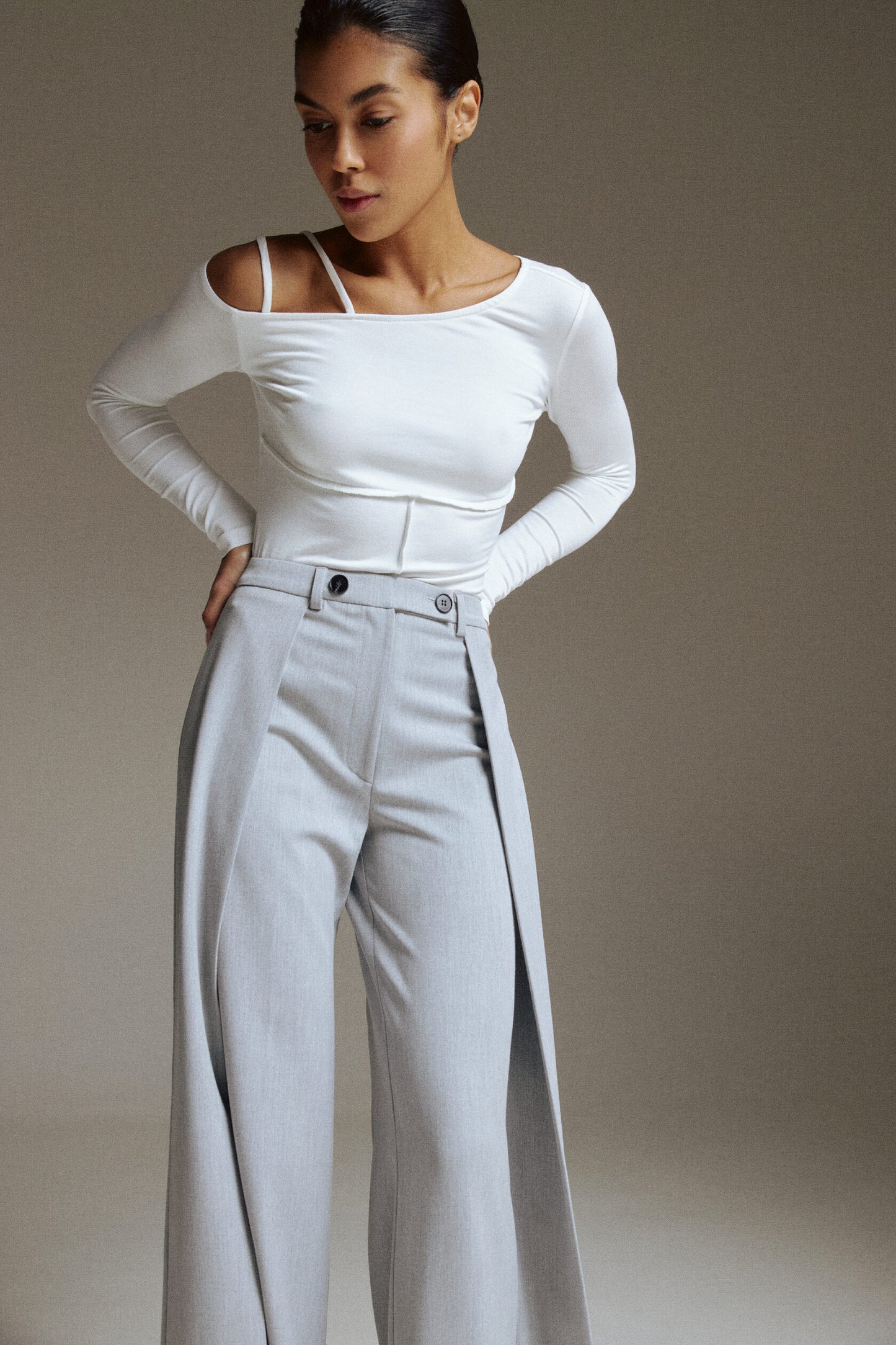 Milky open cut Top