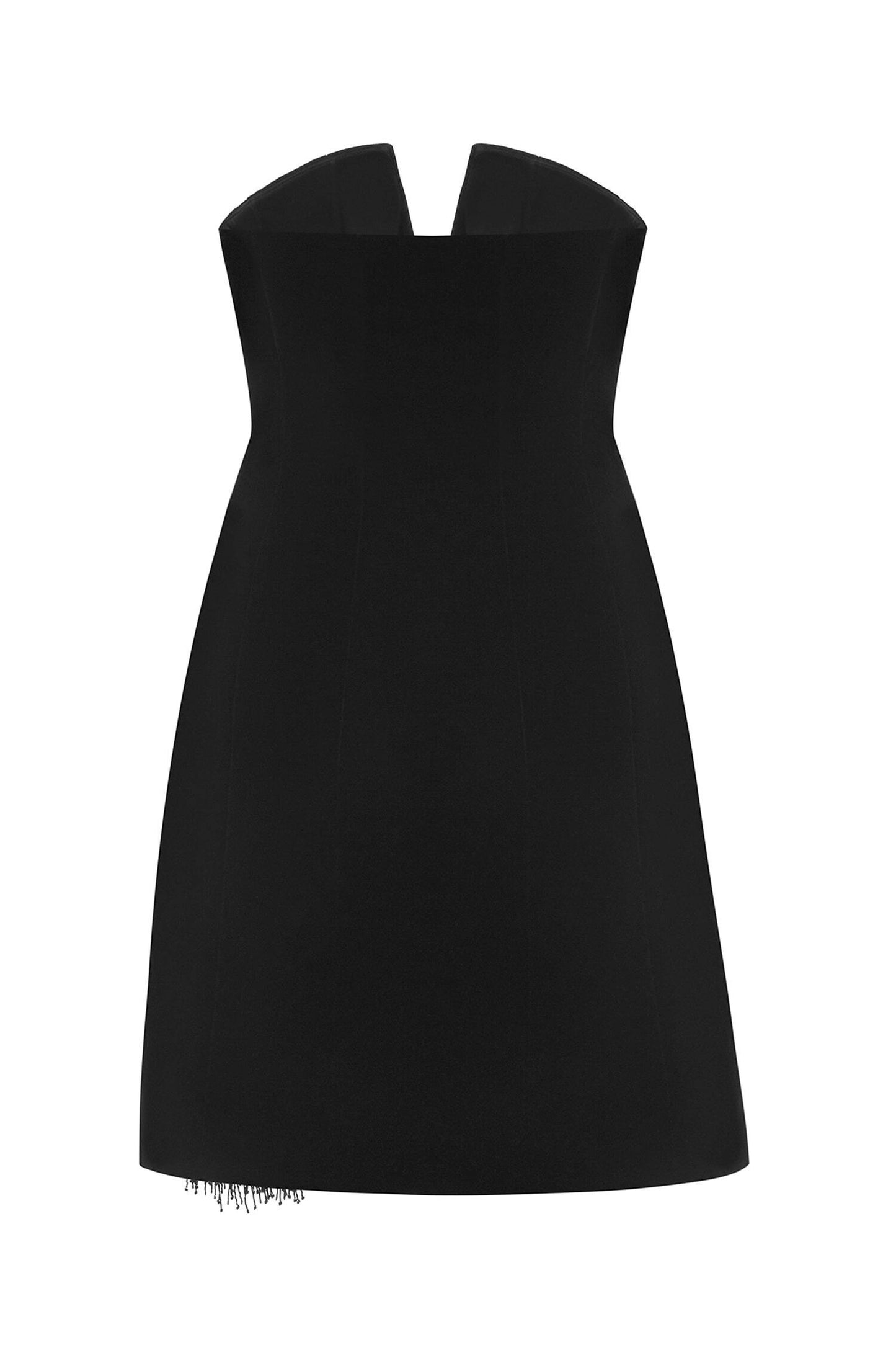 Corset mini dress with decor