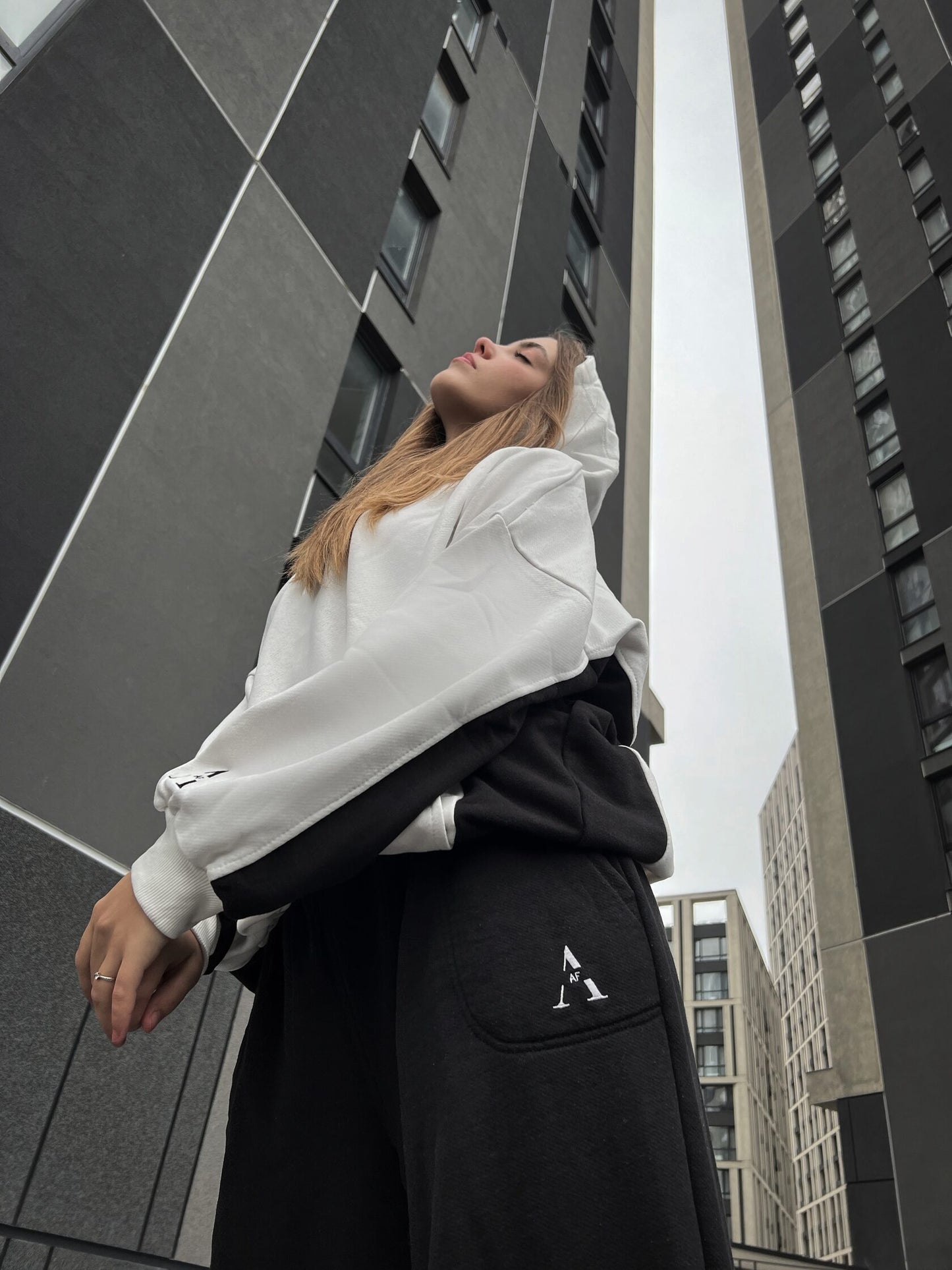 Hoodie with an inscription