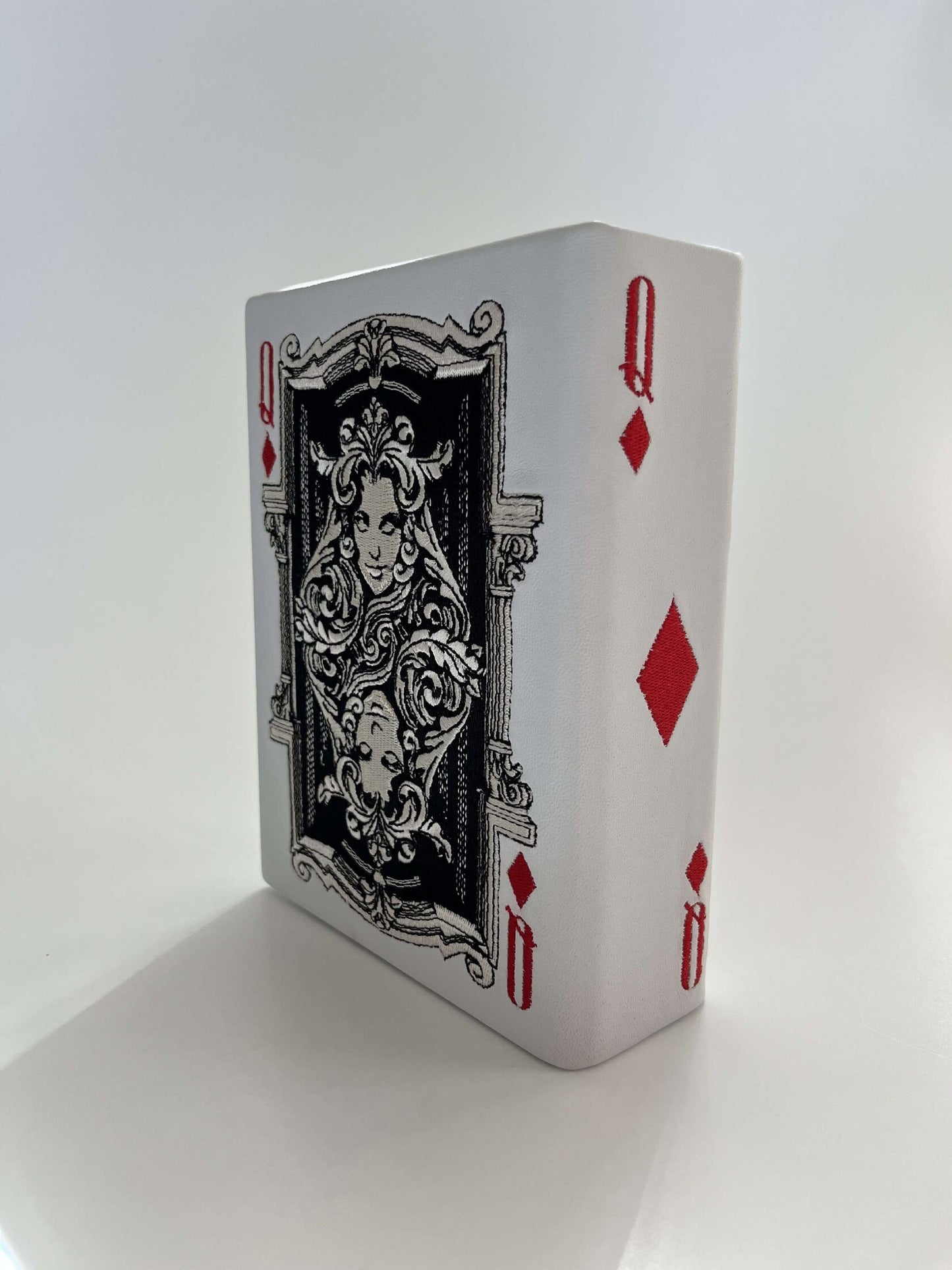 Embroidered clutch Playing card