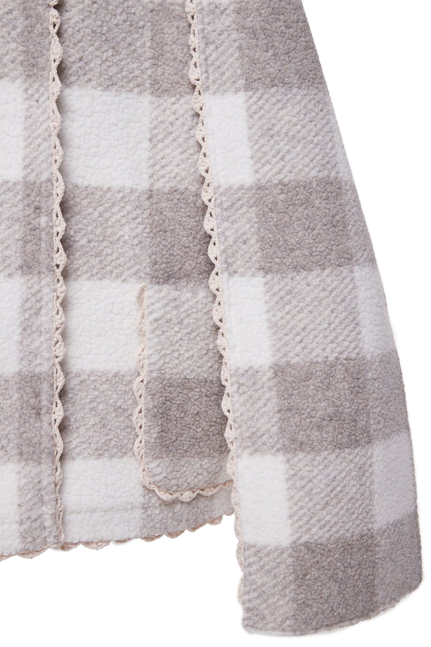 Coat in plaid print