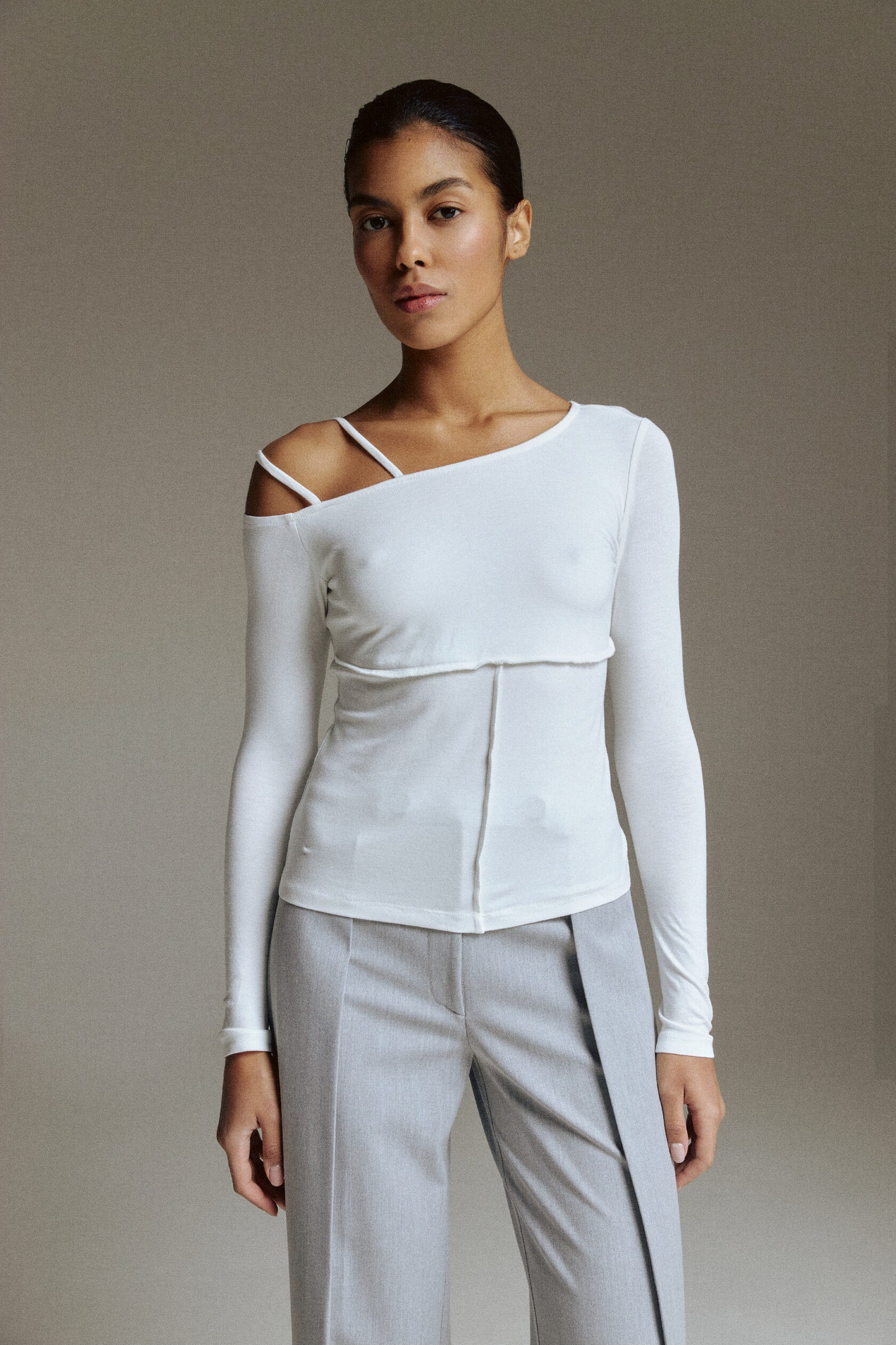 Milky open cut Top