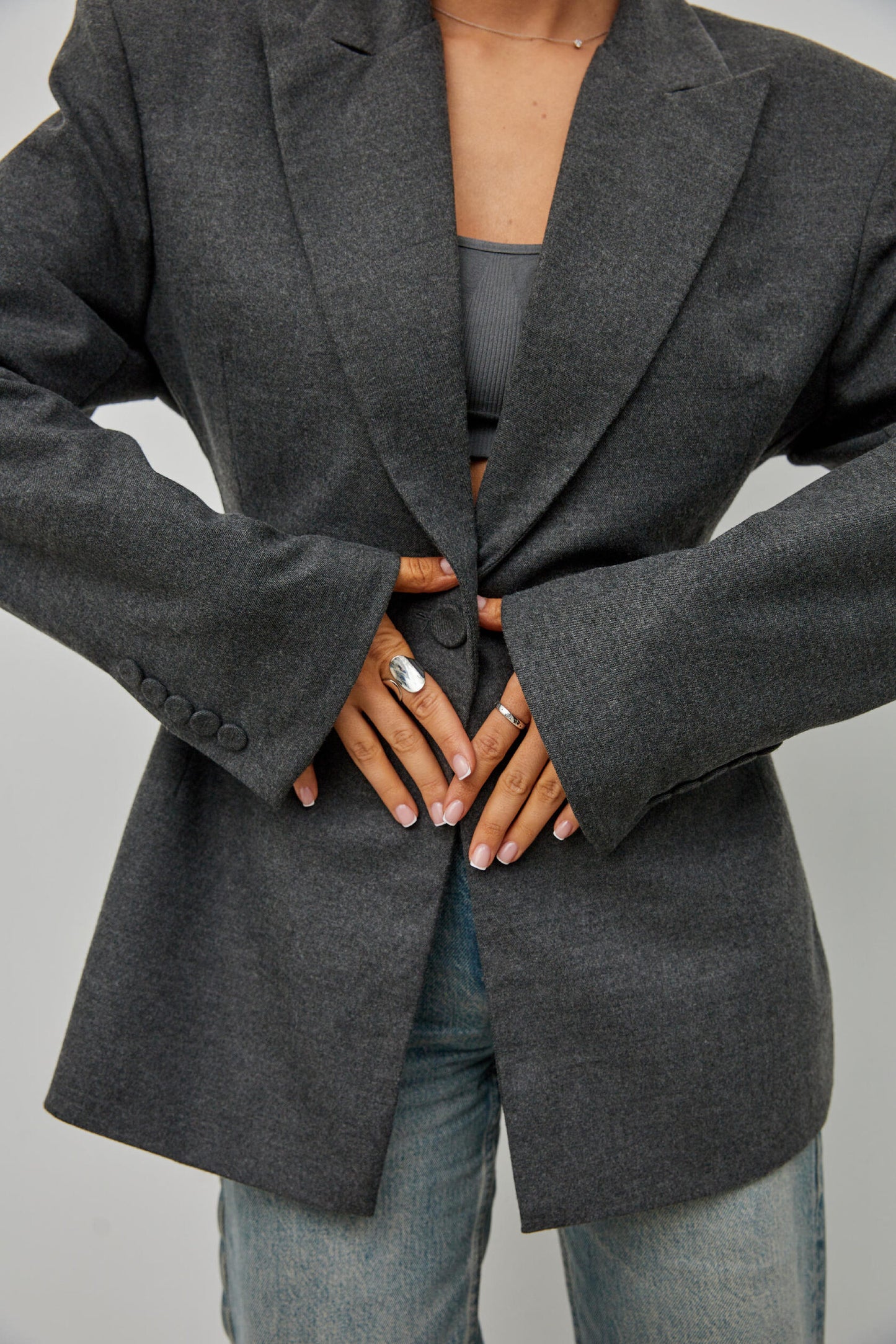 Grey fitted jacket