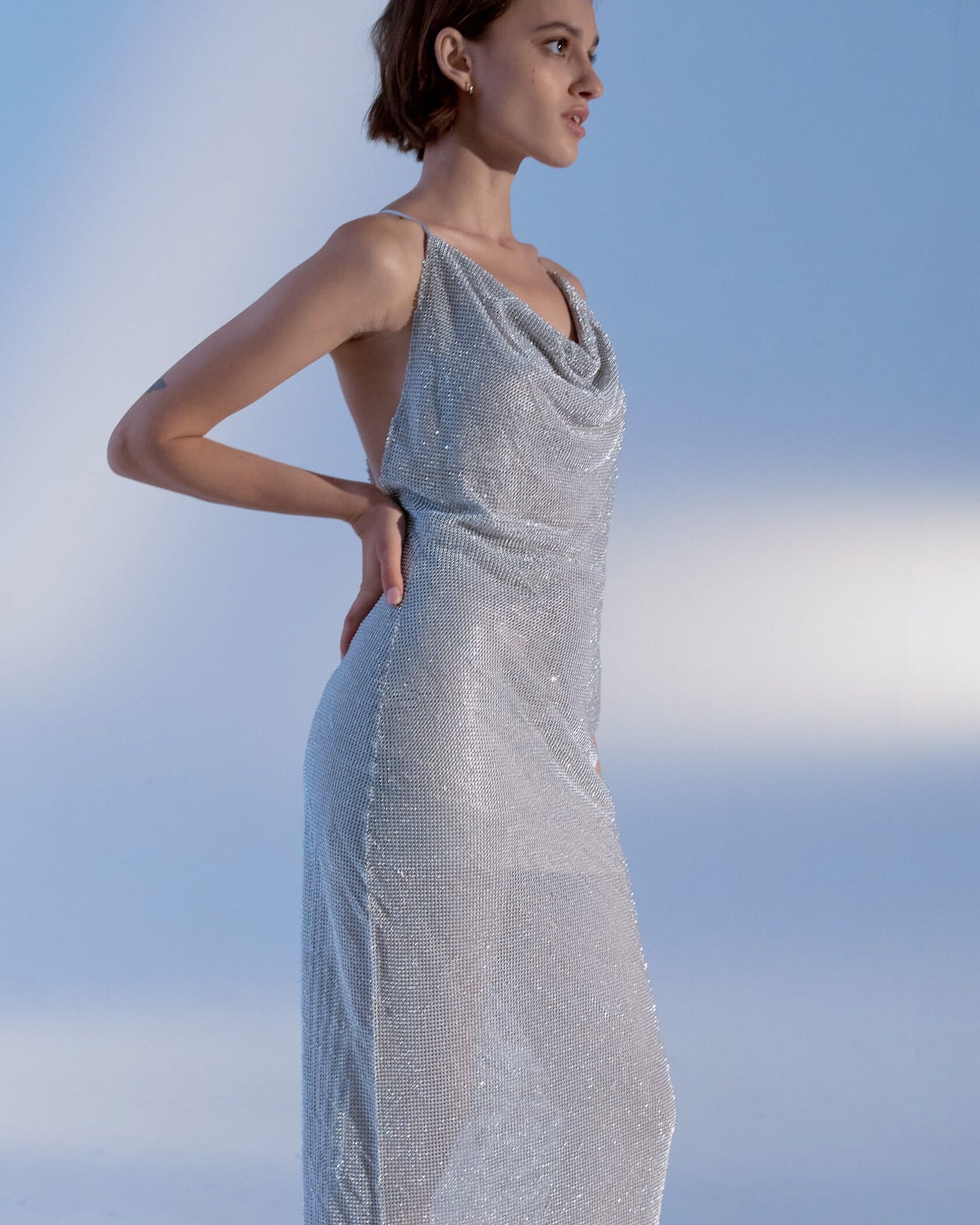 Metal chain dress