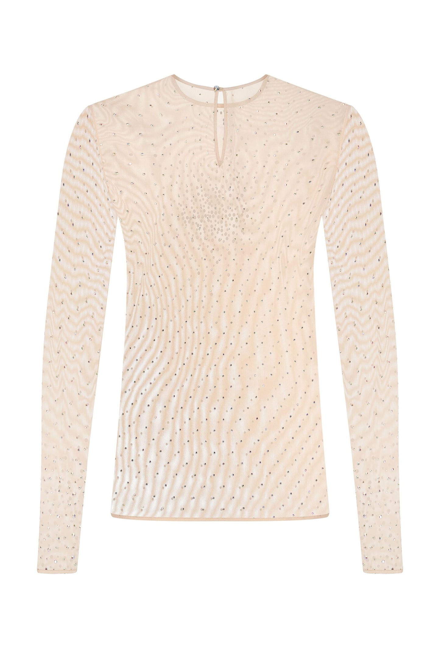 Long sleeve crystal top