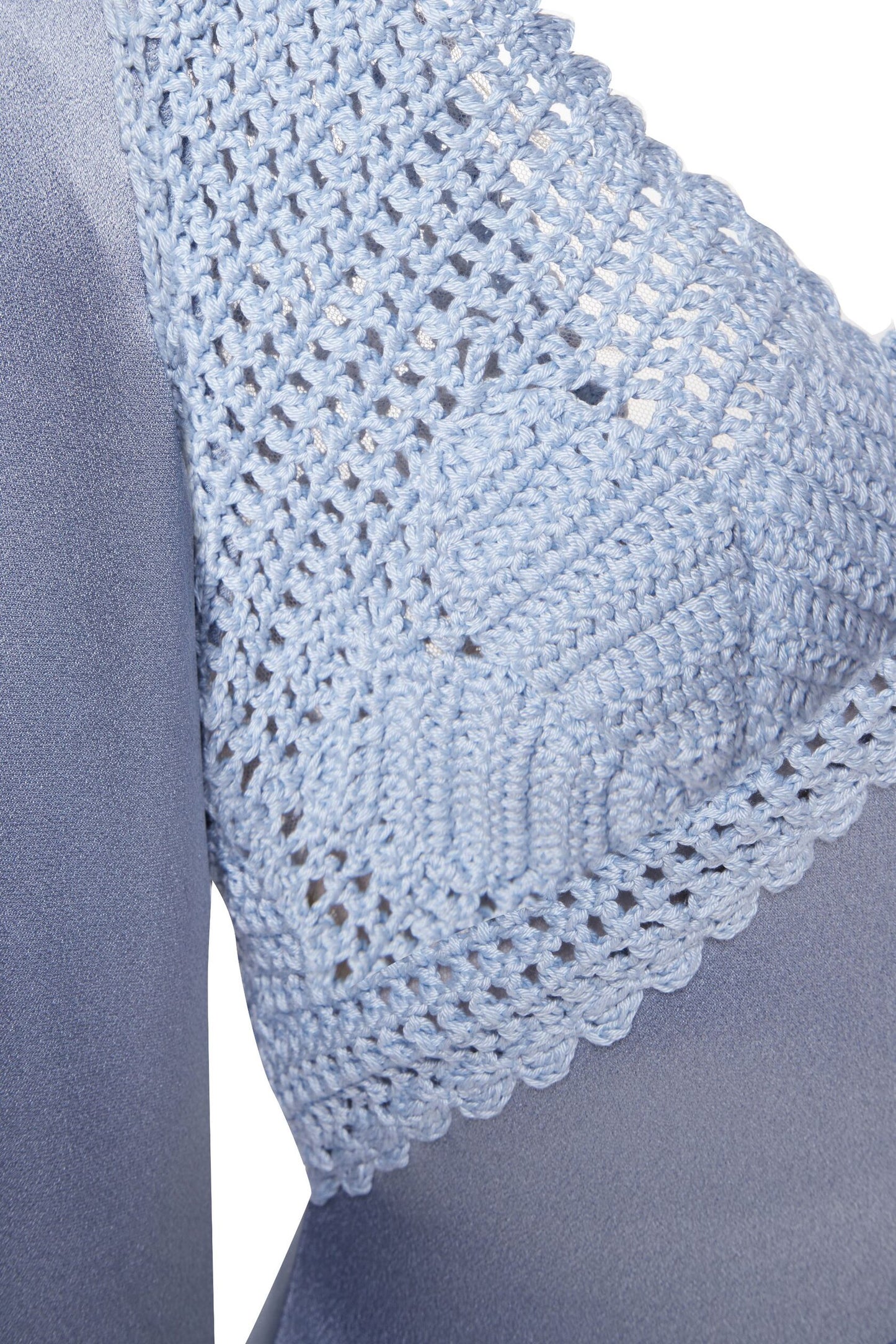 Maxi dress with knitted top