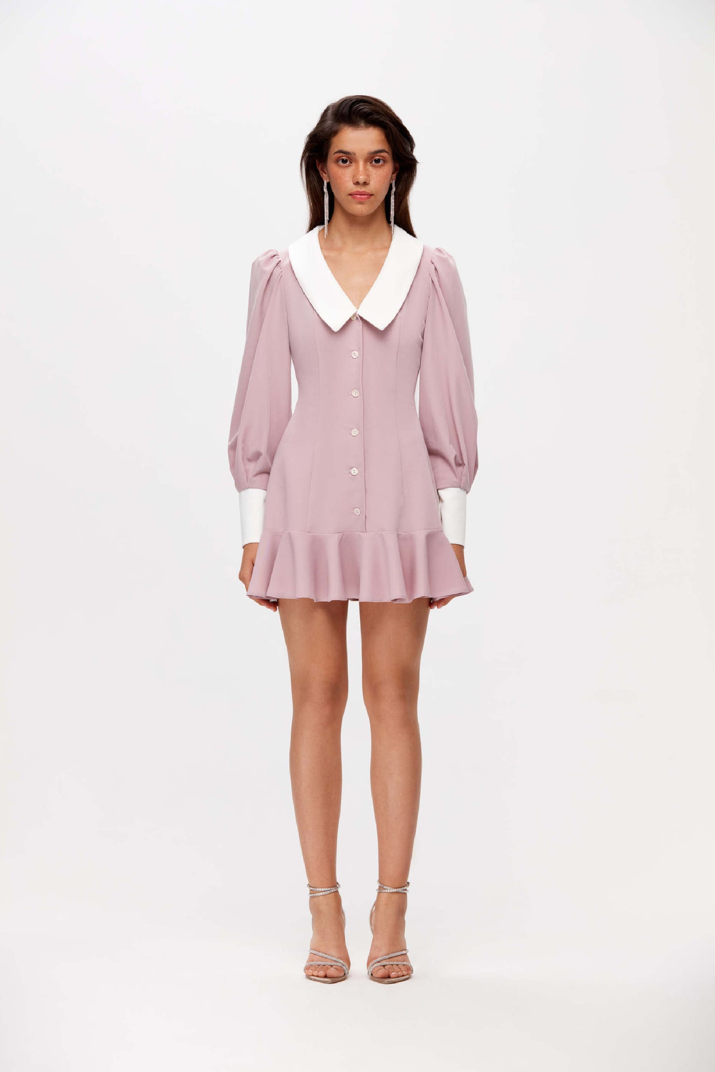 White collar dress