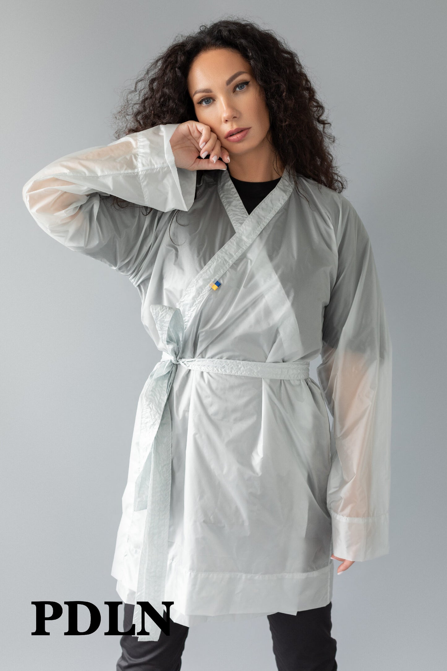 Unisex oversized cotton kimono-shirt