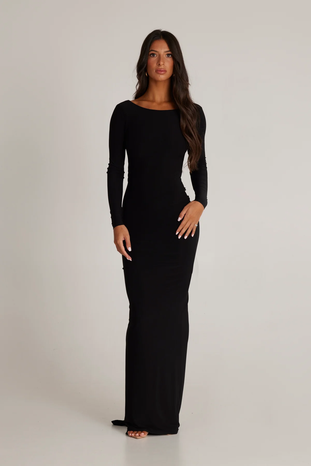 Open back maxi dress