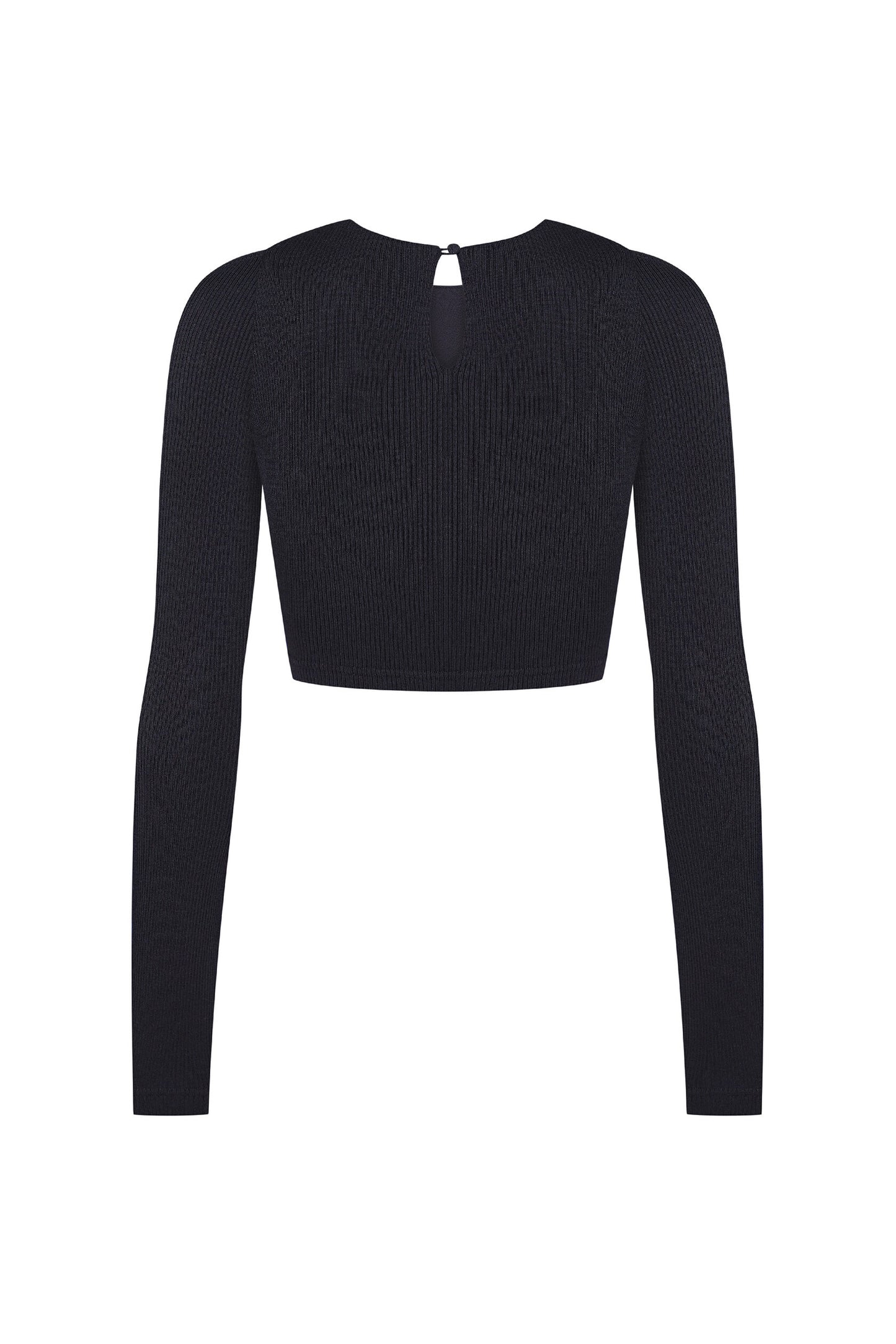 Cropped top with cut outs
