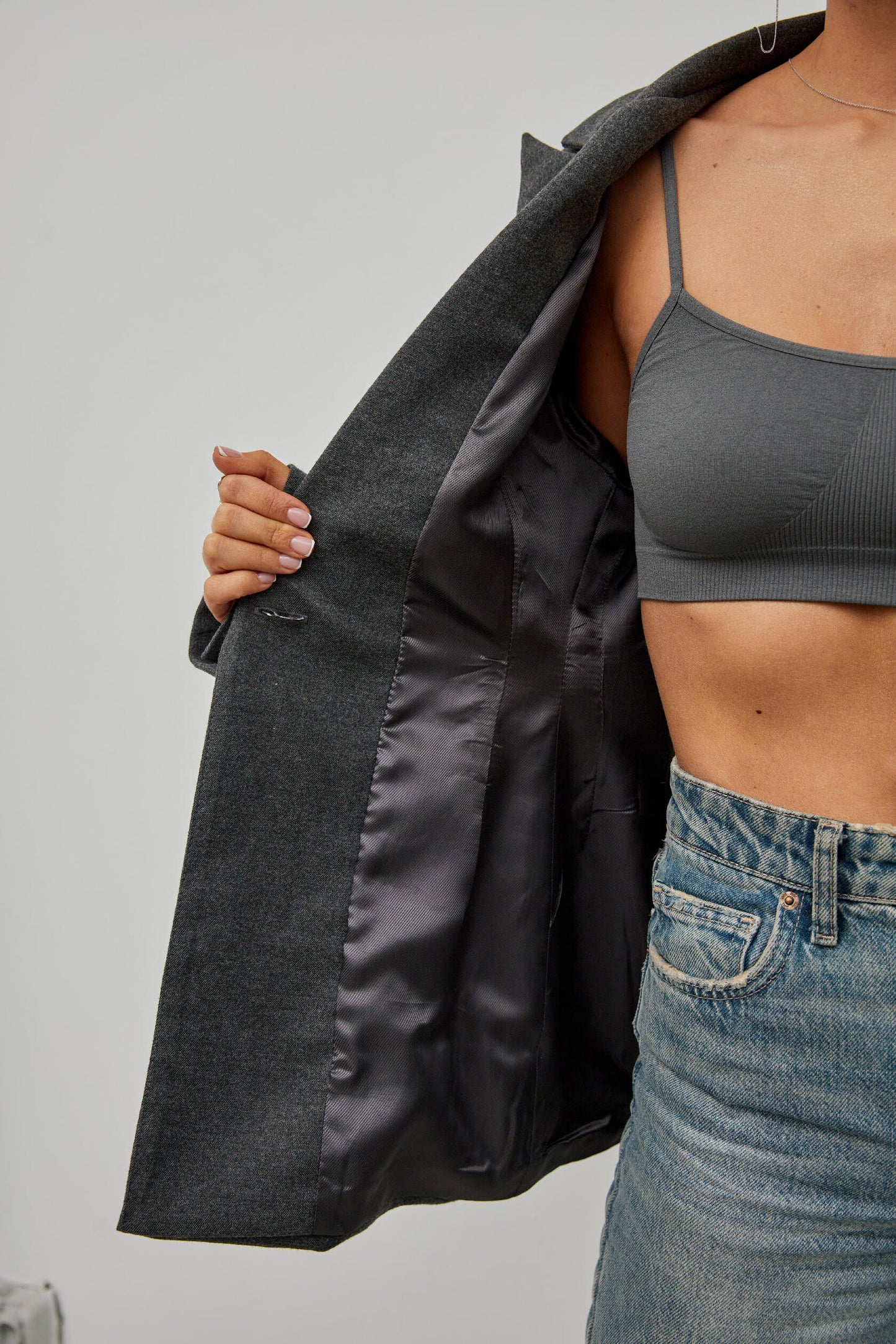 Grey fitted jacket