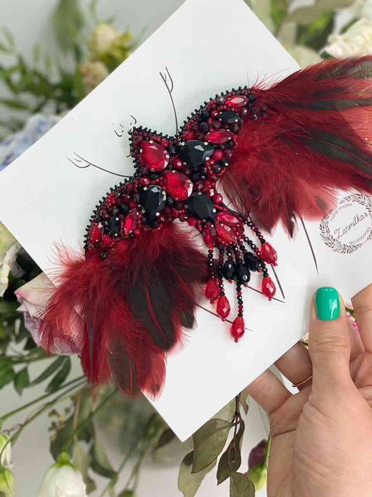 Brooch "Phoenix"-5