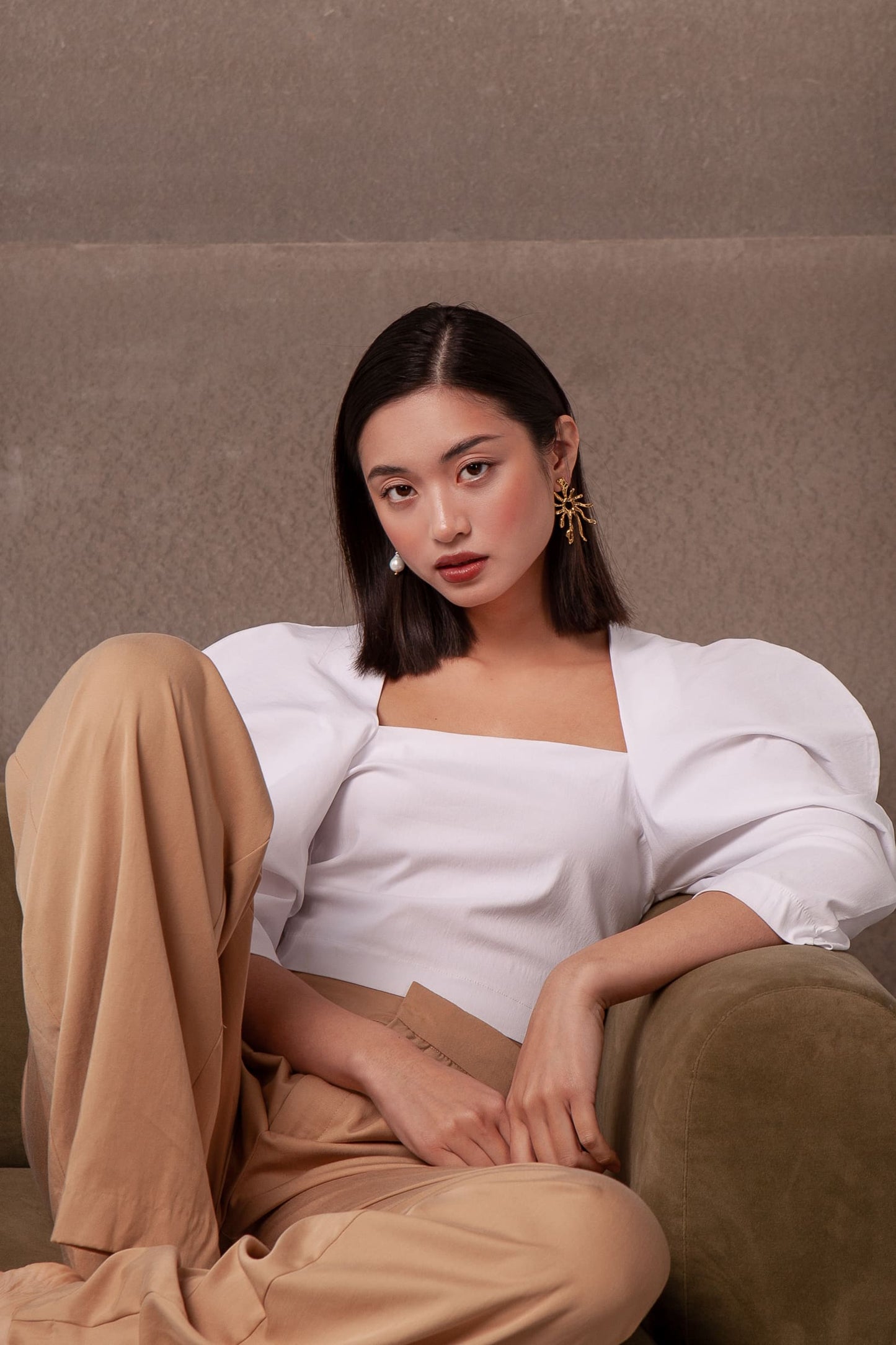 Earrings Plum
