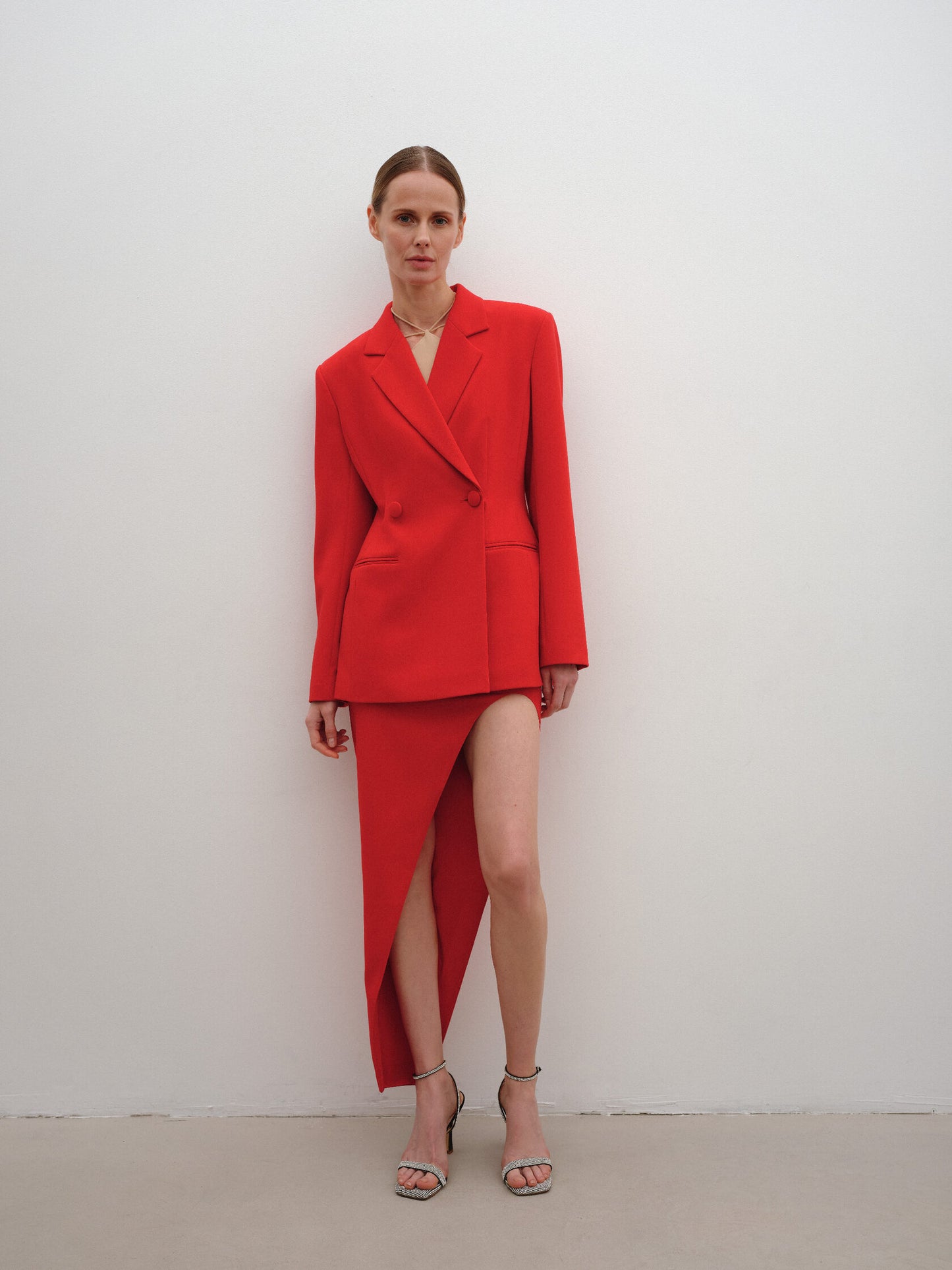 Blazer with fitted waist