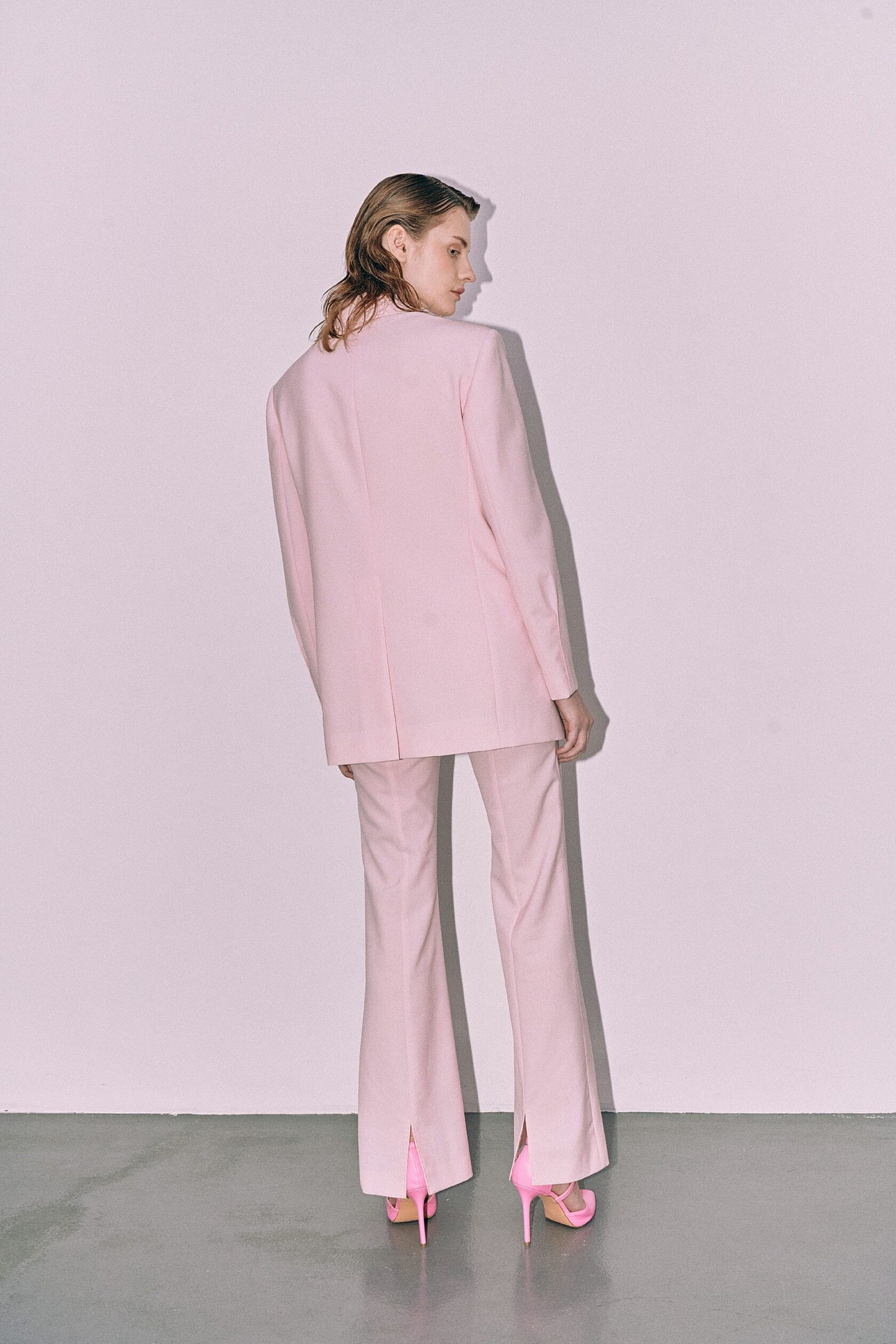 Tailored pink blazer