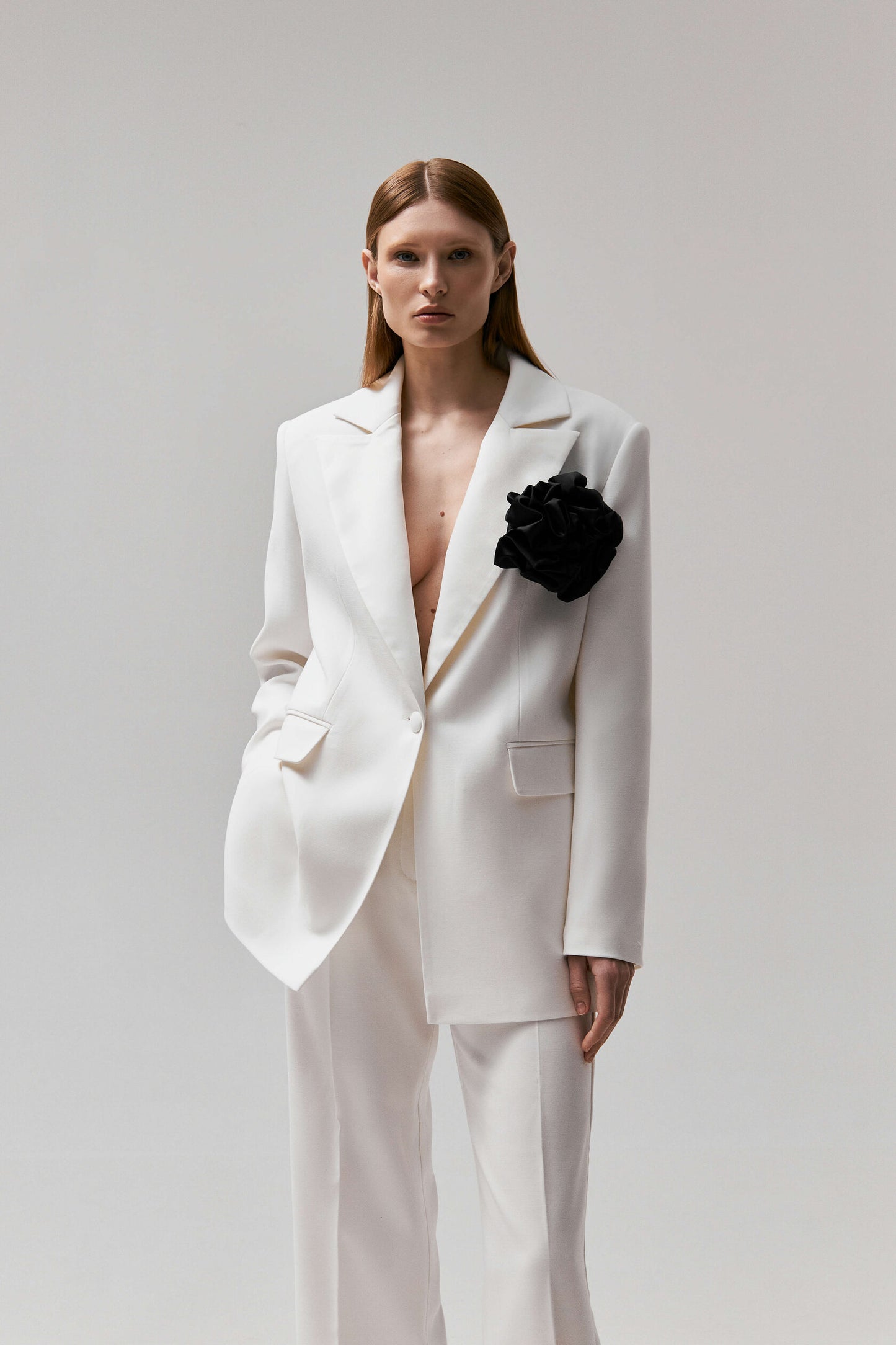 Suit pants with stripes