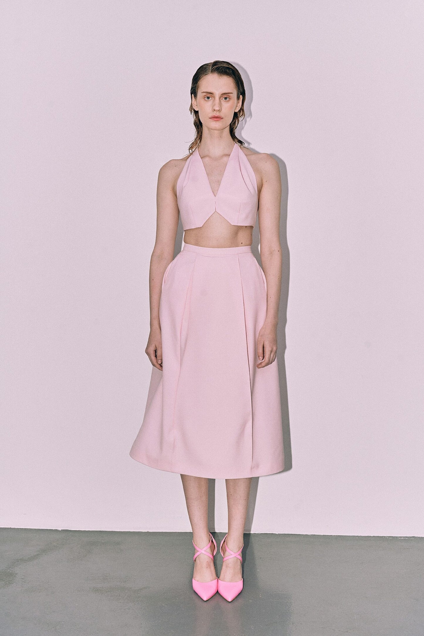 Pink mini vest