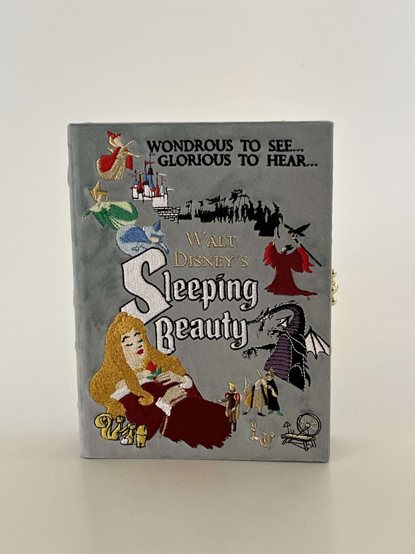 Embroidered clutch Sleeping beauty
