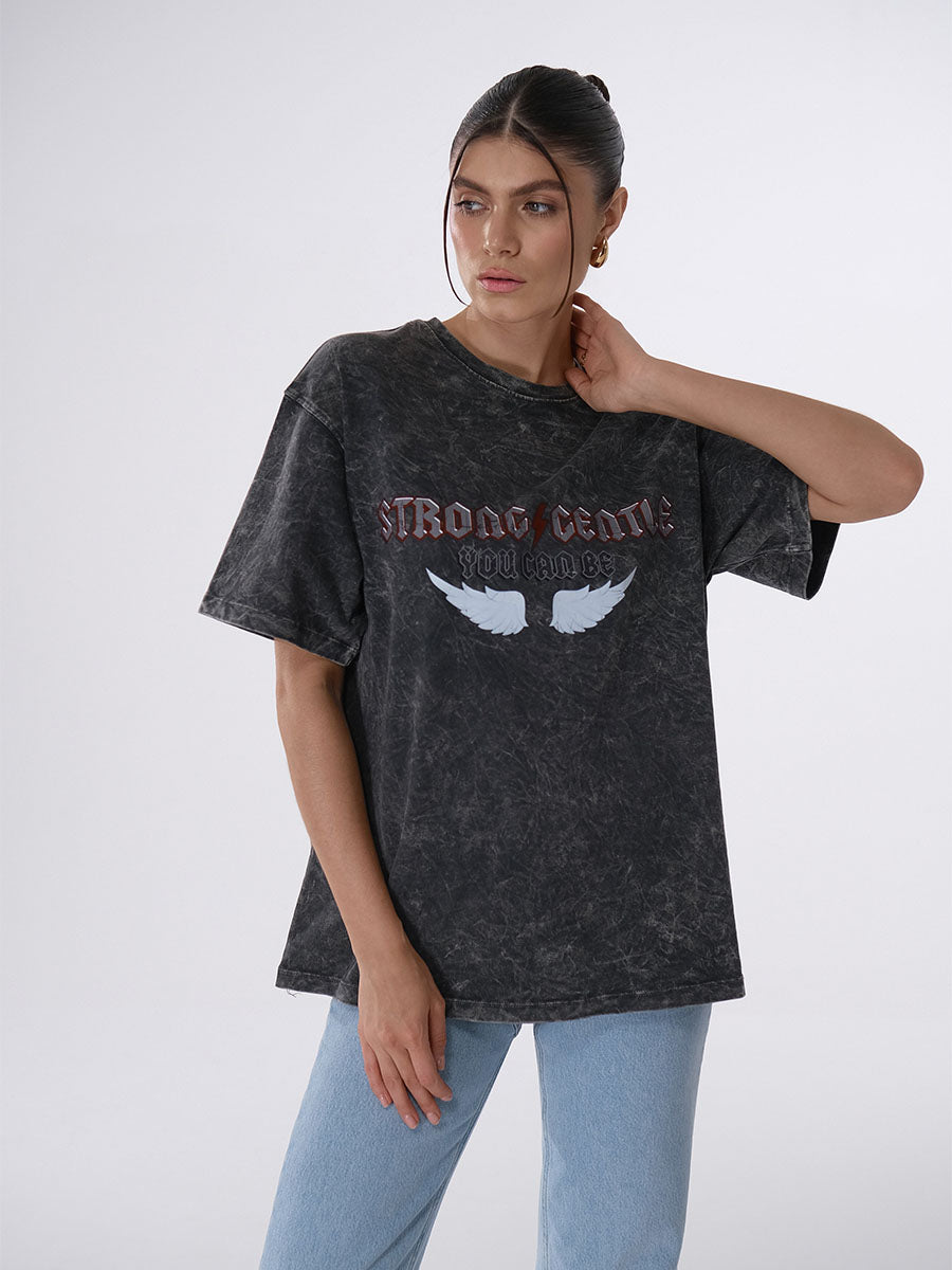 T-shirt Strong gentle