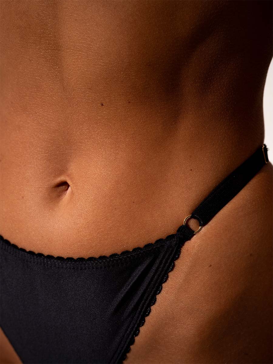 Black Brazilian panties from a set of underwear