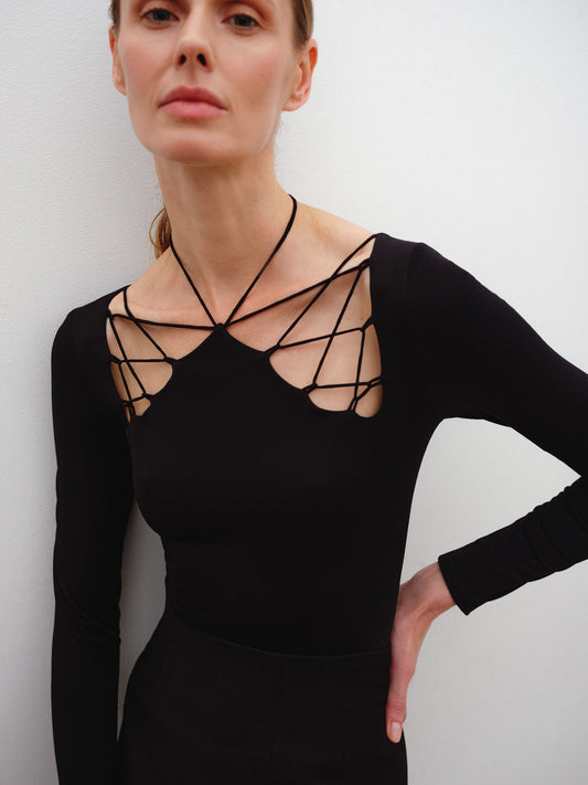 Drawstring bodysuit Tina
