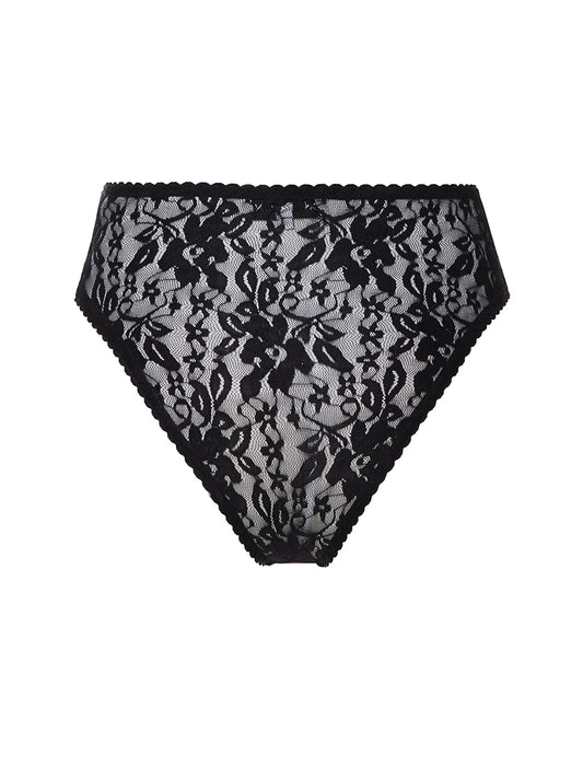 Black lace panties